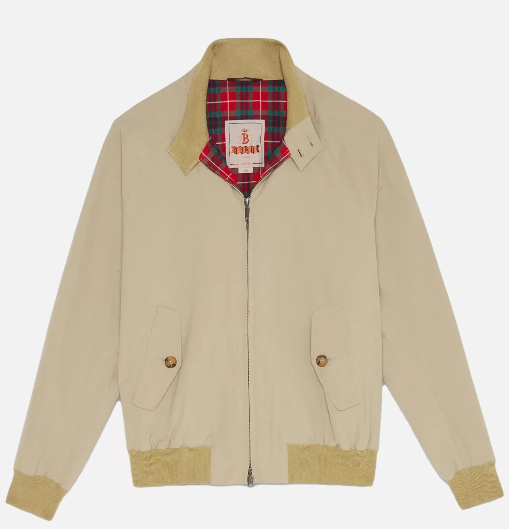 BARACUTA Coats & Jackets<Jacket Harrington G9 Natural