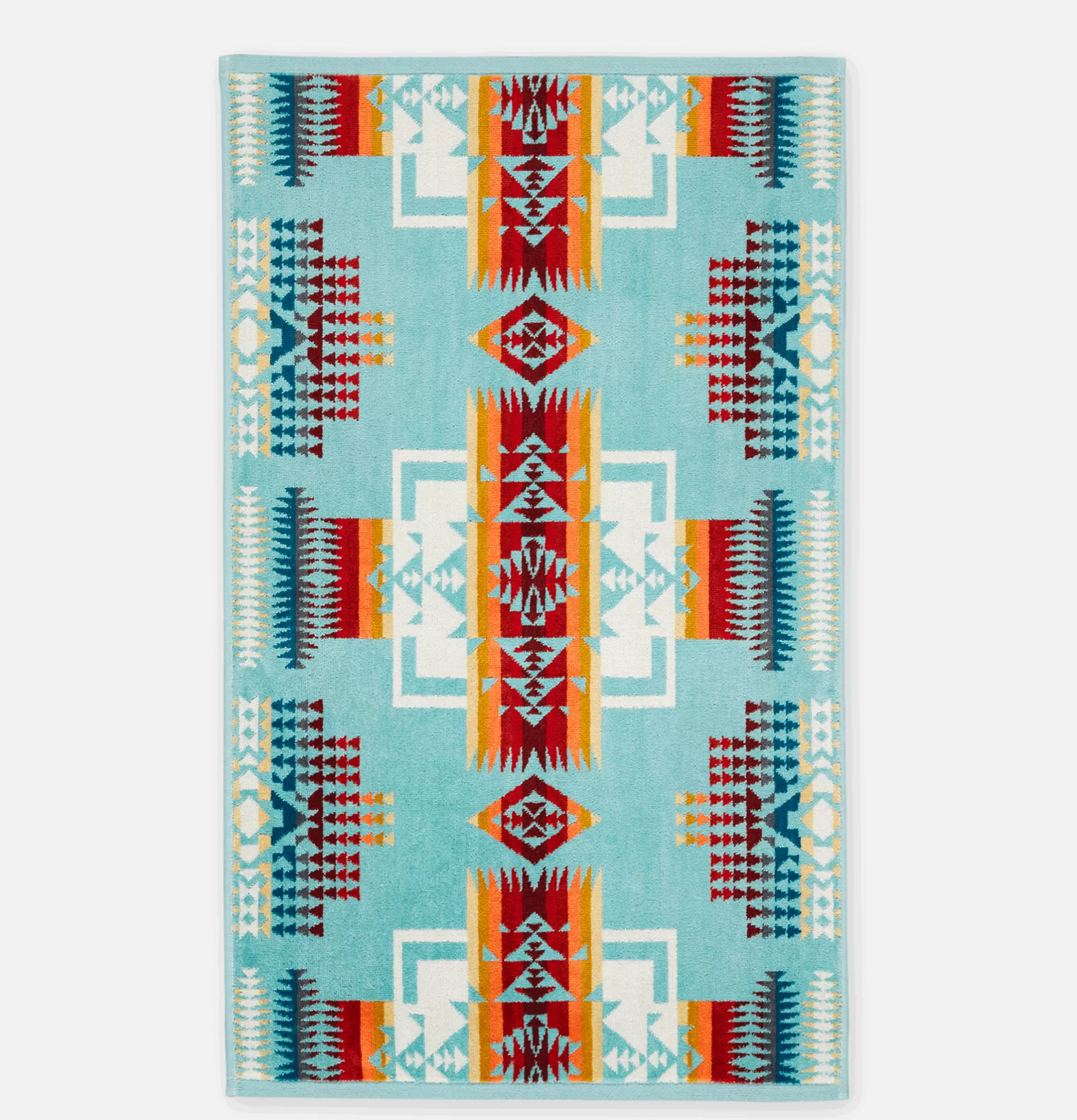 PENDLETON Maison<Jacquard Hand Towel Chief Joseph Aqua