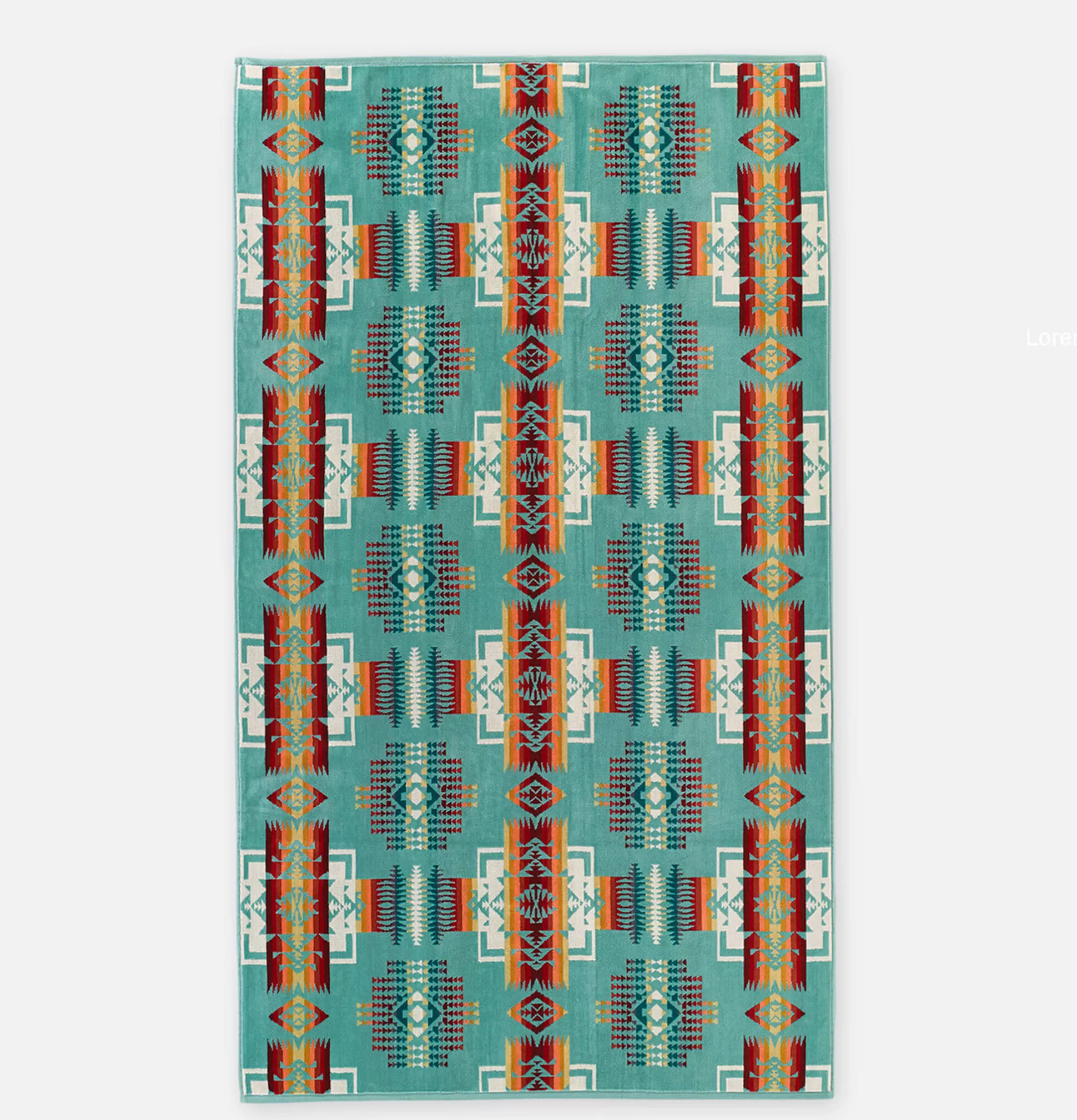 PENDLETON Maison<Jacquard Spa Towel Chief Joseph Aqua