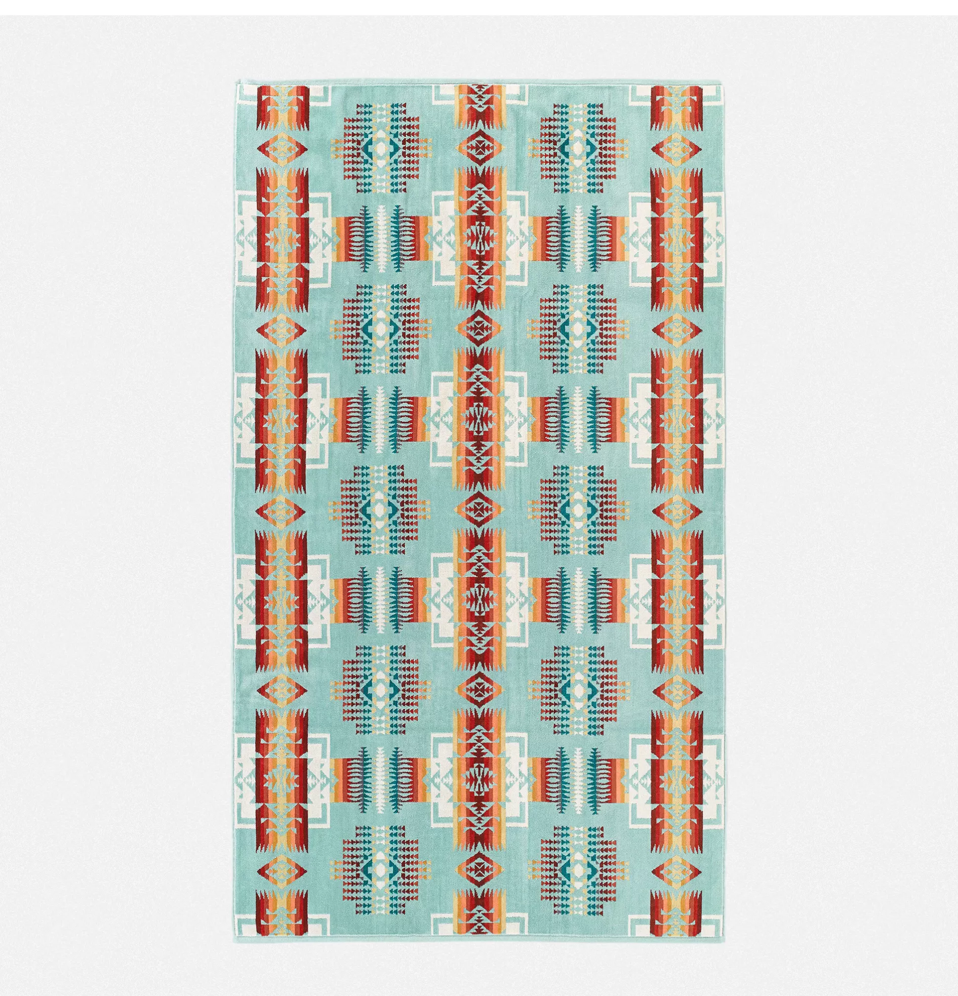 PENDLETON Maison<Jacquard Spa Towel Chief Joseph Aqua