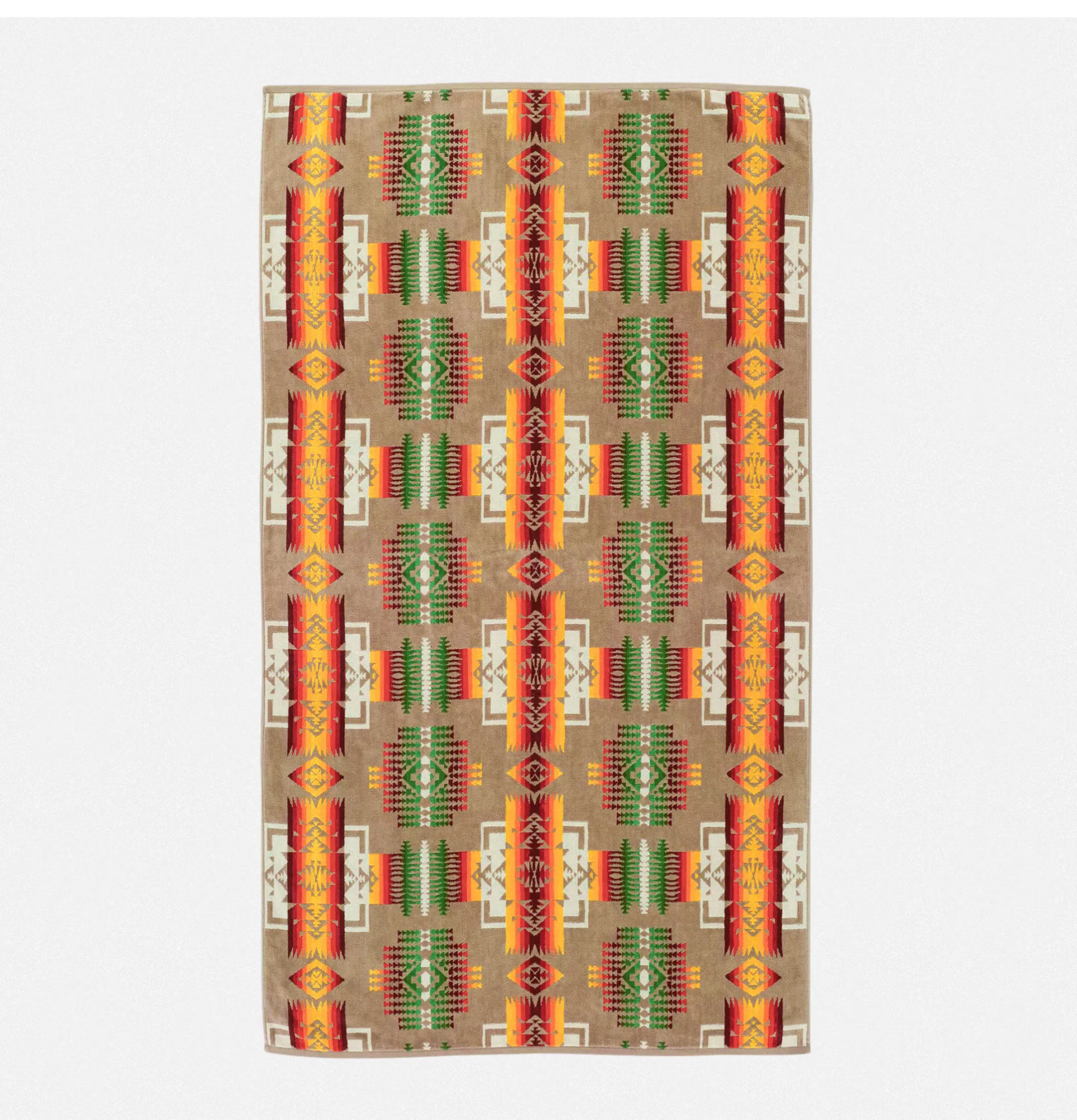 PENDLETON Maison<Jacquard Towel Chief Joseph Khaki