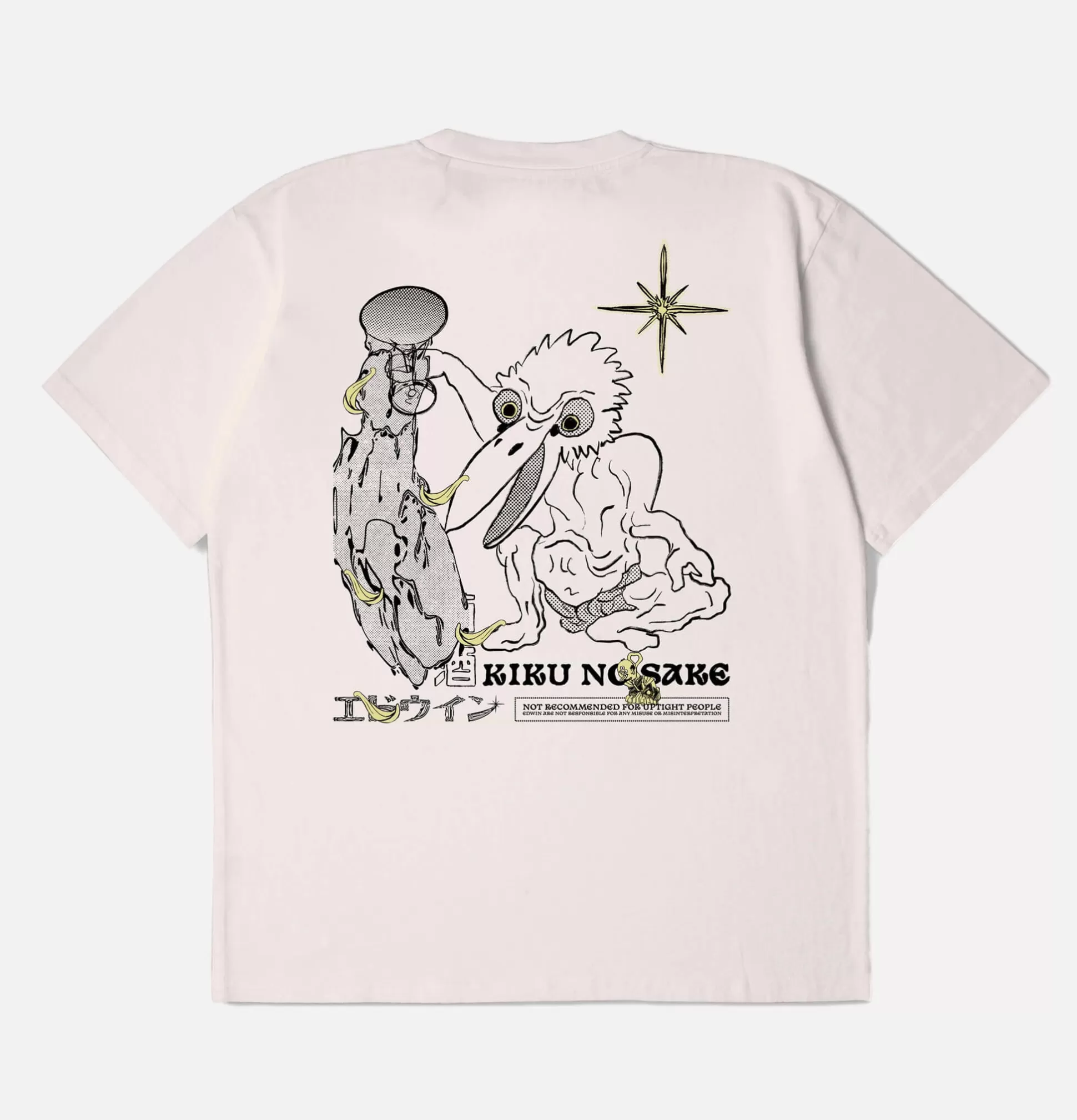 EDWIN T-Shirts<Kiku No Sake Tee White