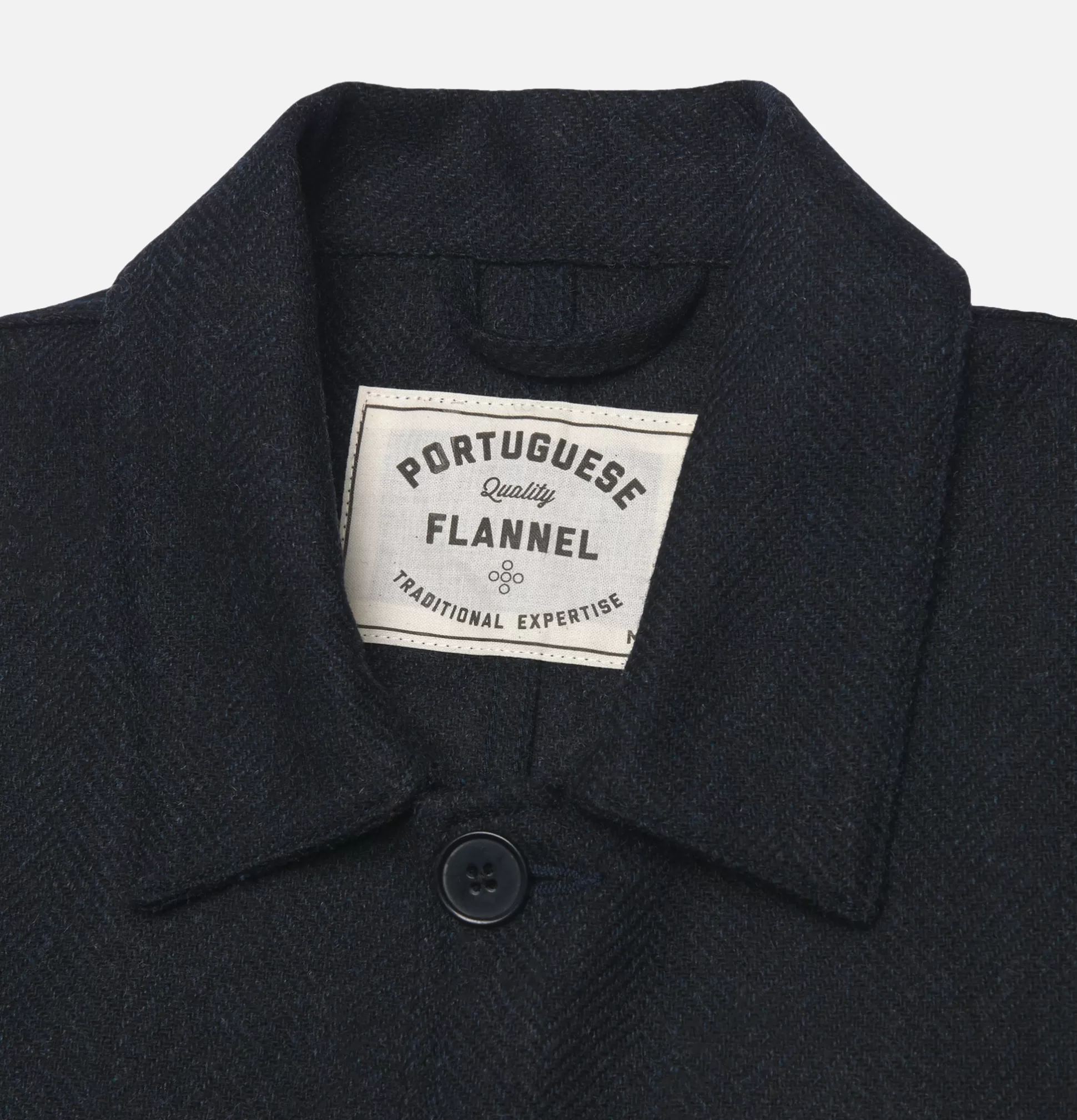 PORTUGUESE FLANNEL Shirts & Polos<Labura Herring Navy Jacket