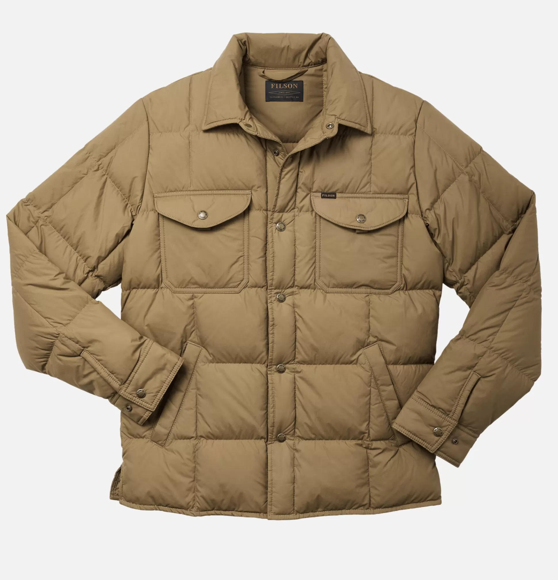 FILSON Coats & Jackets<Lightweight Down Jac Shirt Tan