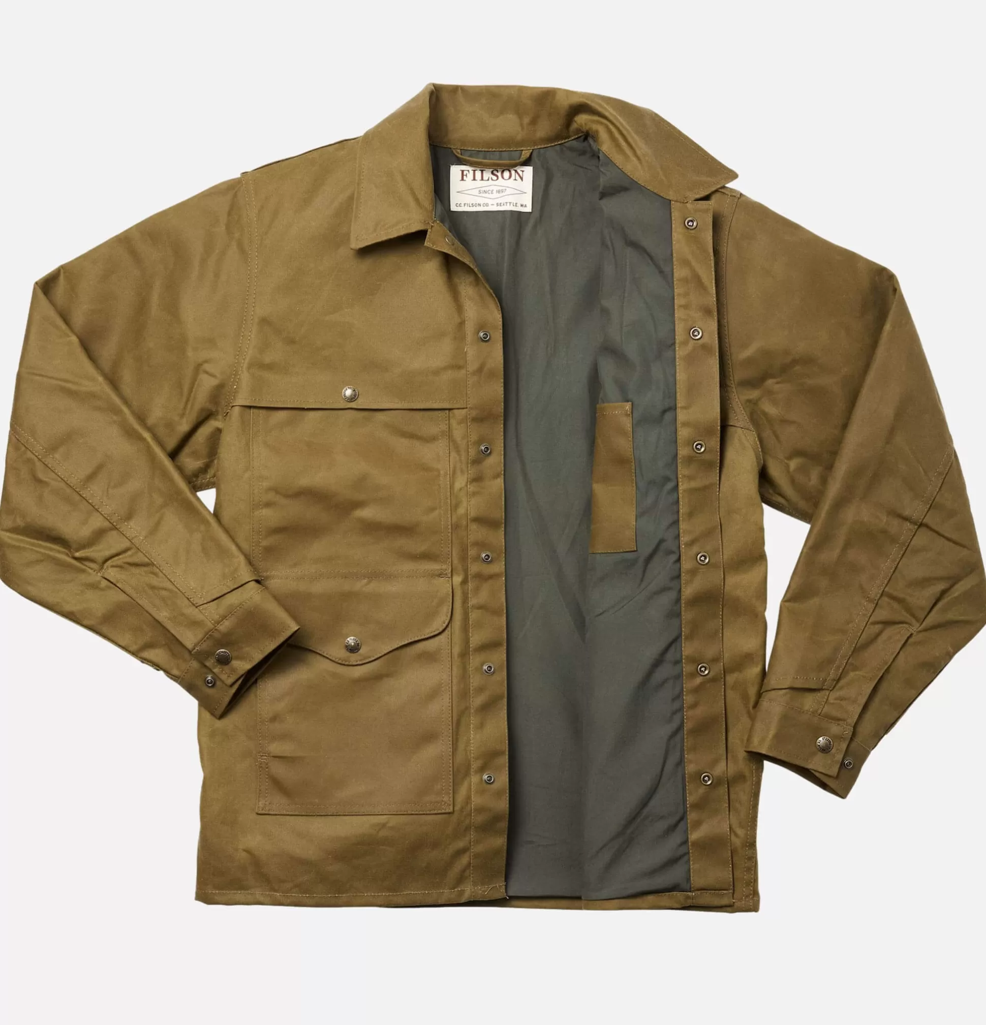 FILSON Coats & Jackets<Lined Tin Cruiser Dark Tan