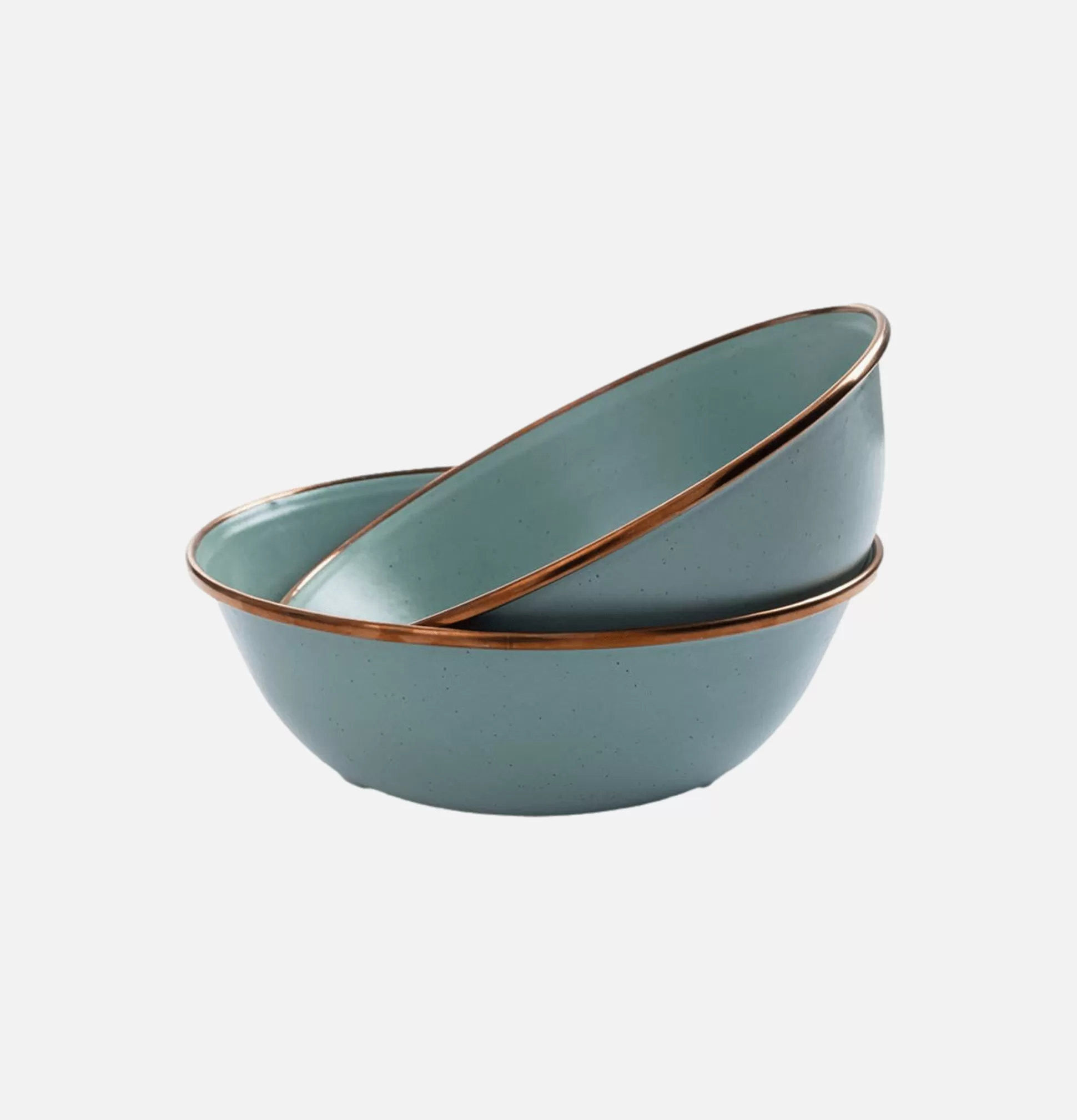 BAREBONES Outdoor<Living Enamel Bowl X 2 Mint.