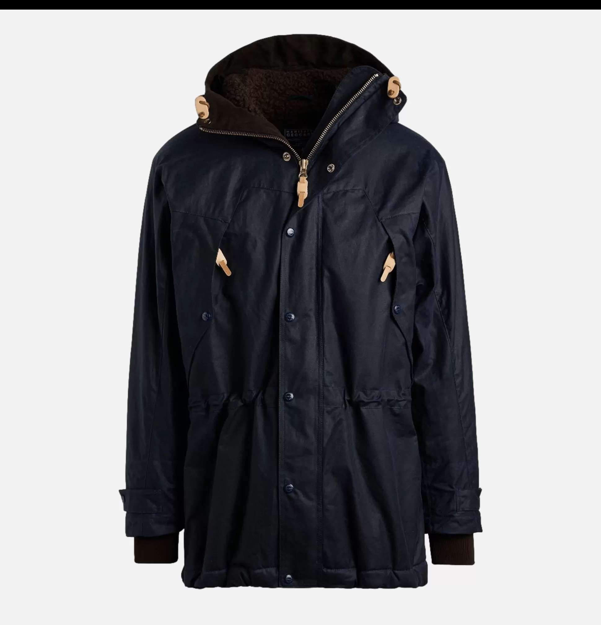 MANIFATTURA CECCARELLI Coats & Jackets<Long Moutain Parka Wax Navy