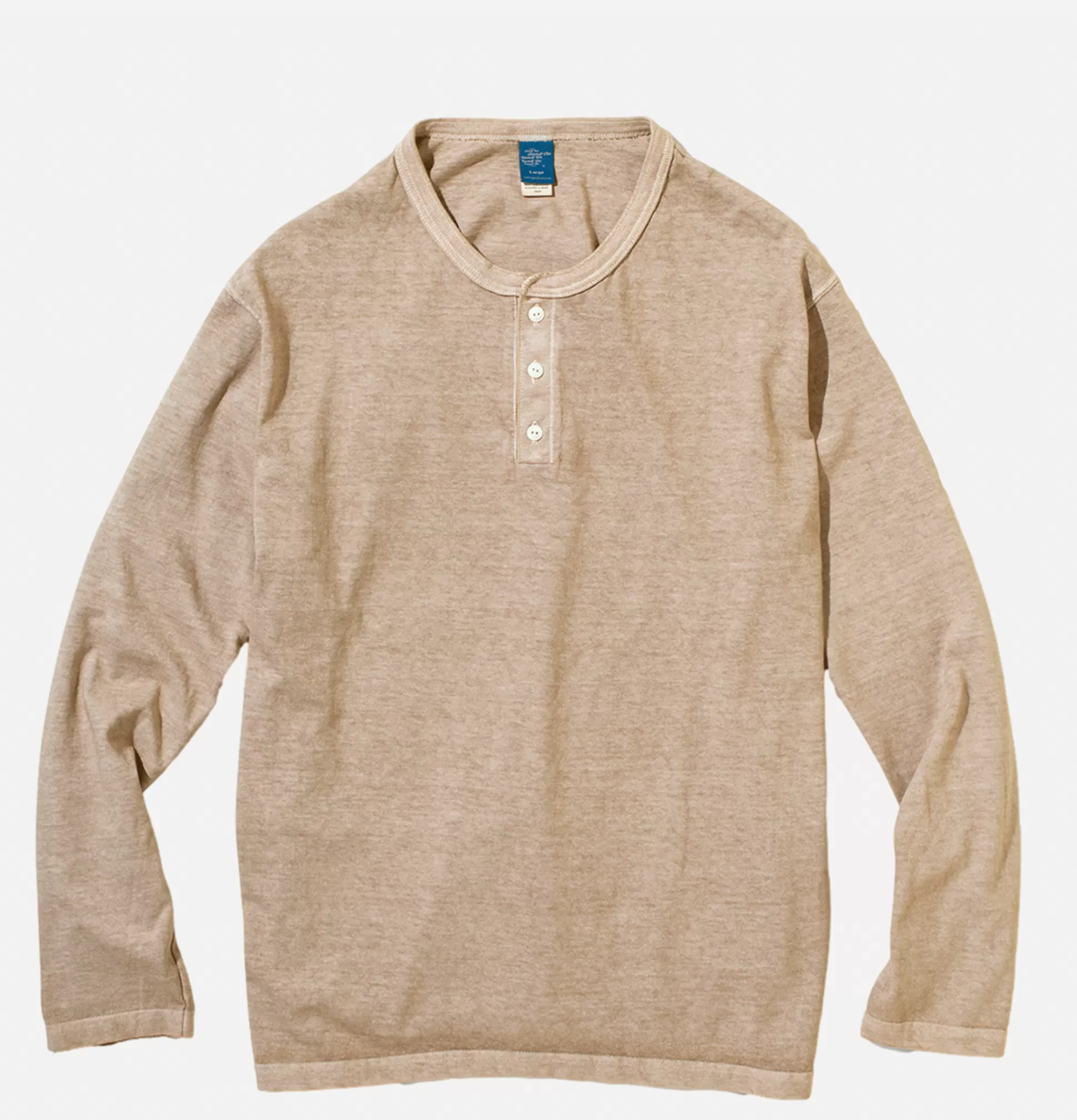 GOOD ON T-Shirts<Ls Henley Tee Latte