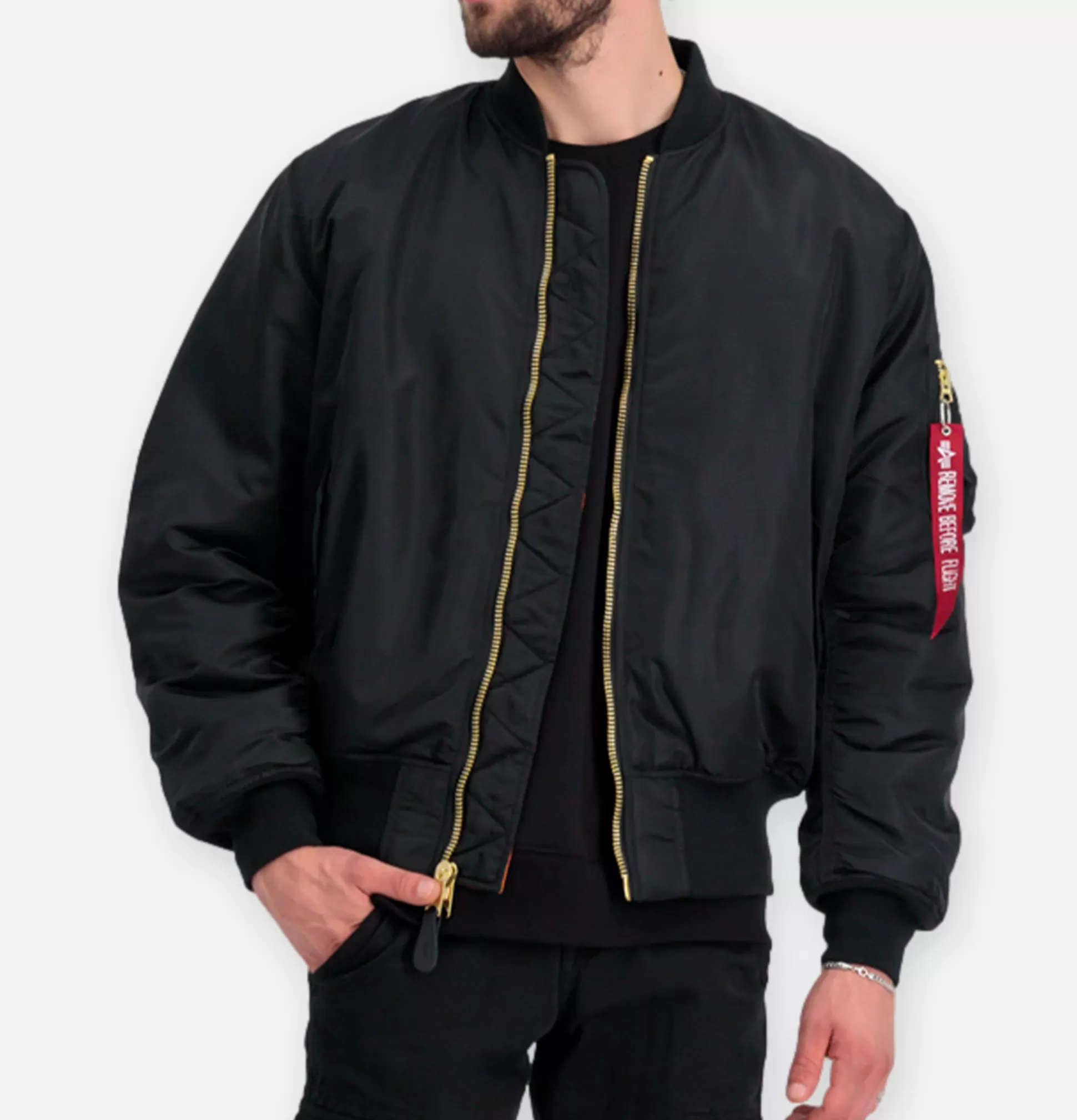 ALPHA INDUSTRIES Coats & Jackets<Ma-1 Og Bomber Jacket Black