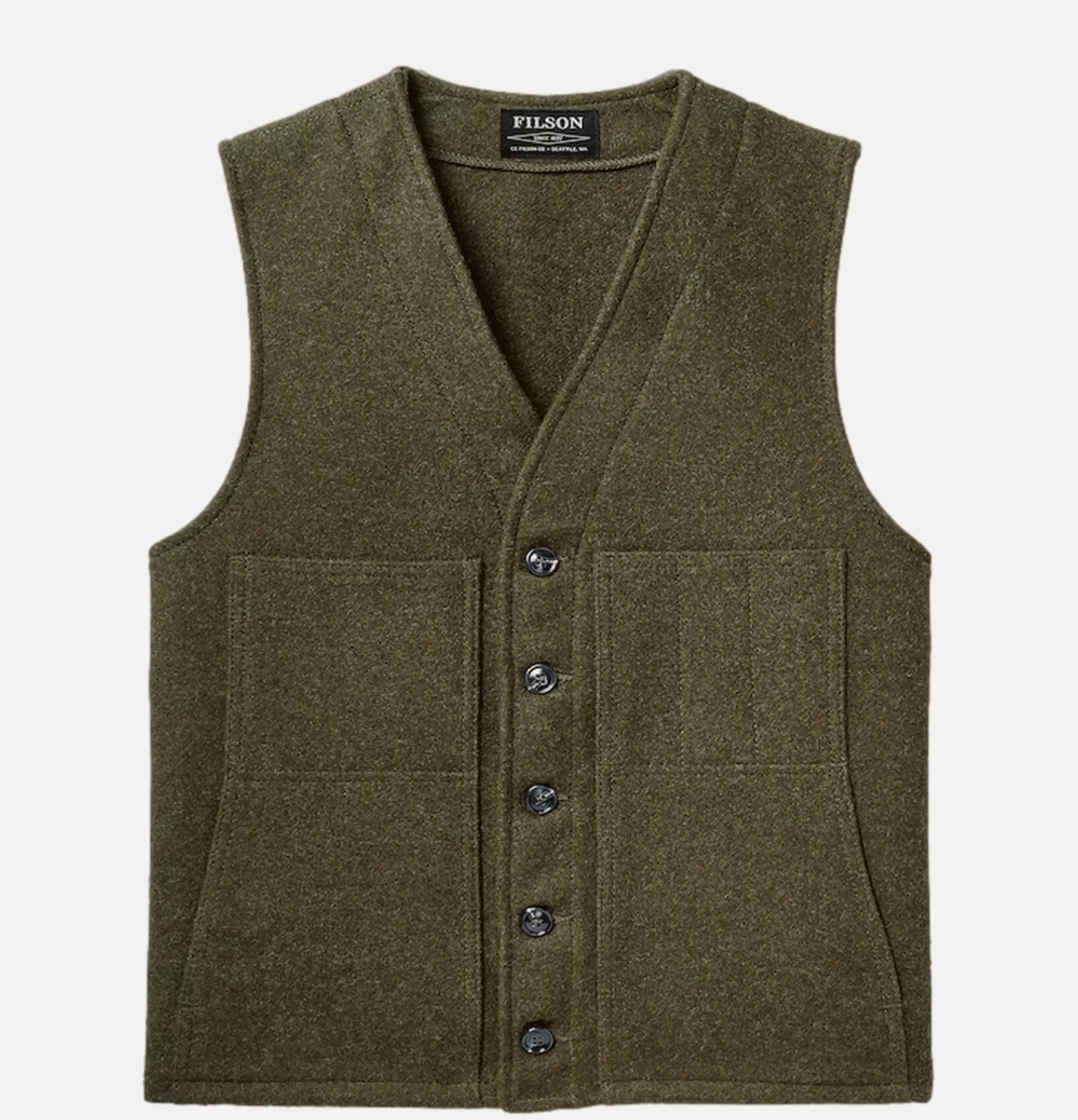 FILSON Coats & Jackets<Mackinaw Wool Vest Forest Green