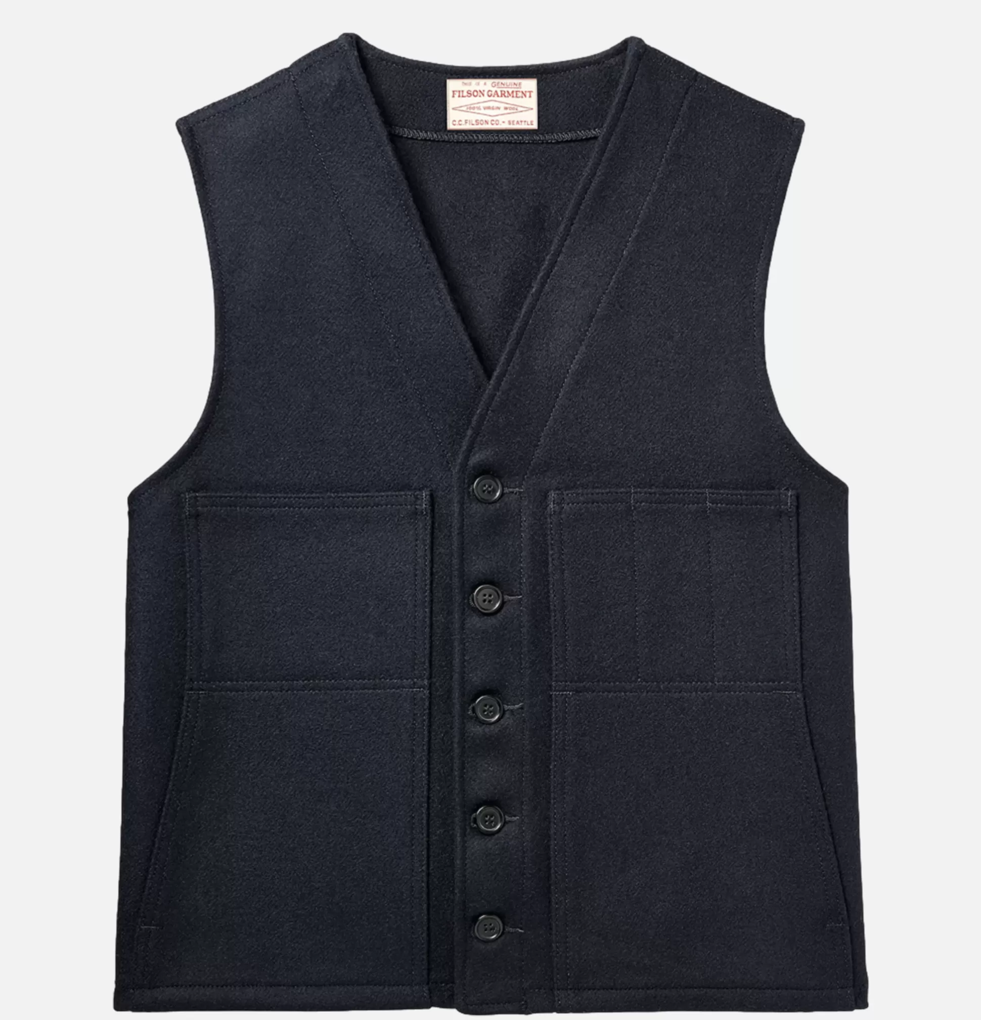 FILSON Coats & Jackets<Mackinaw Wool Vest Navy