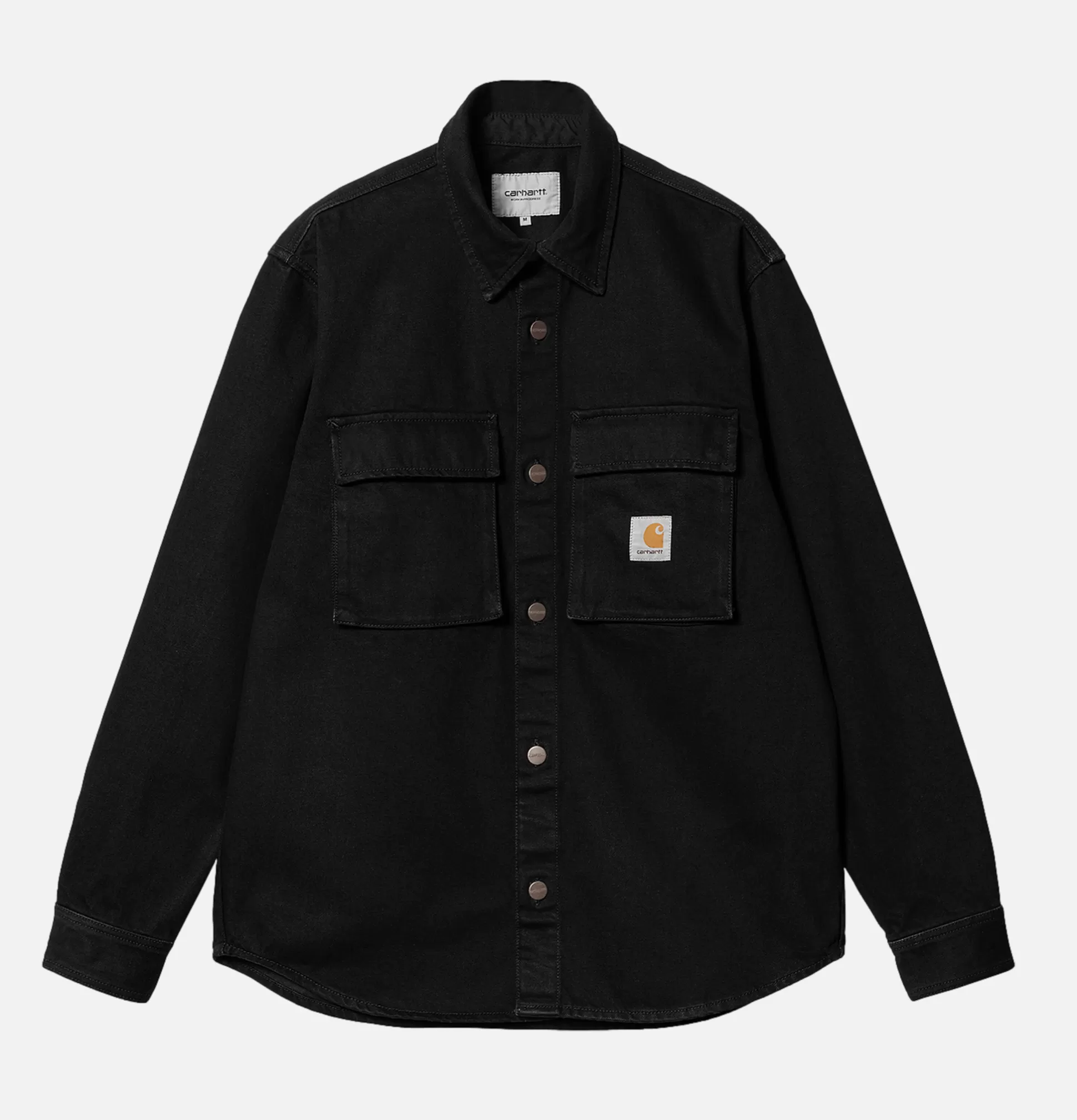 CARHARTT WIP Coats & Jackets<Manny Shirt Black Rinsed Jacket