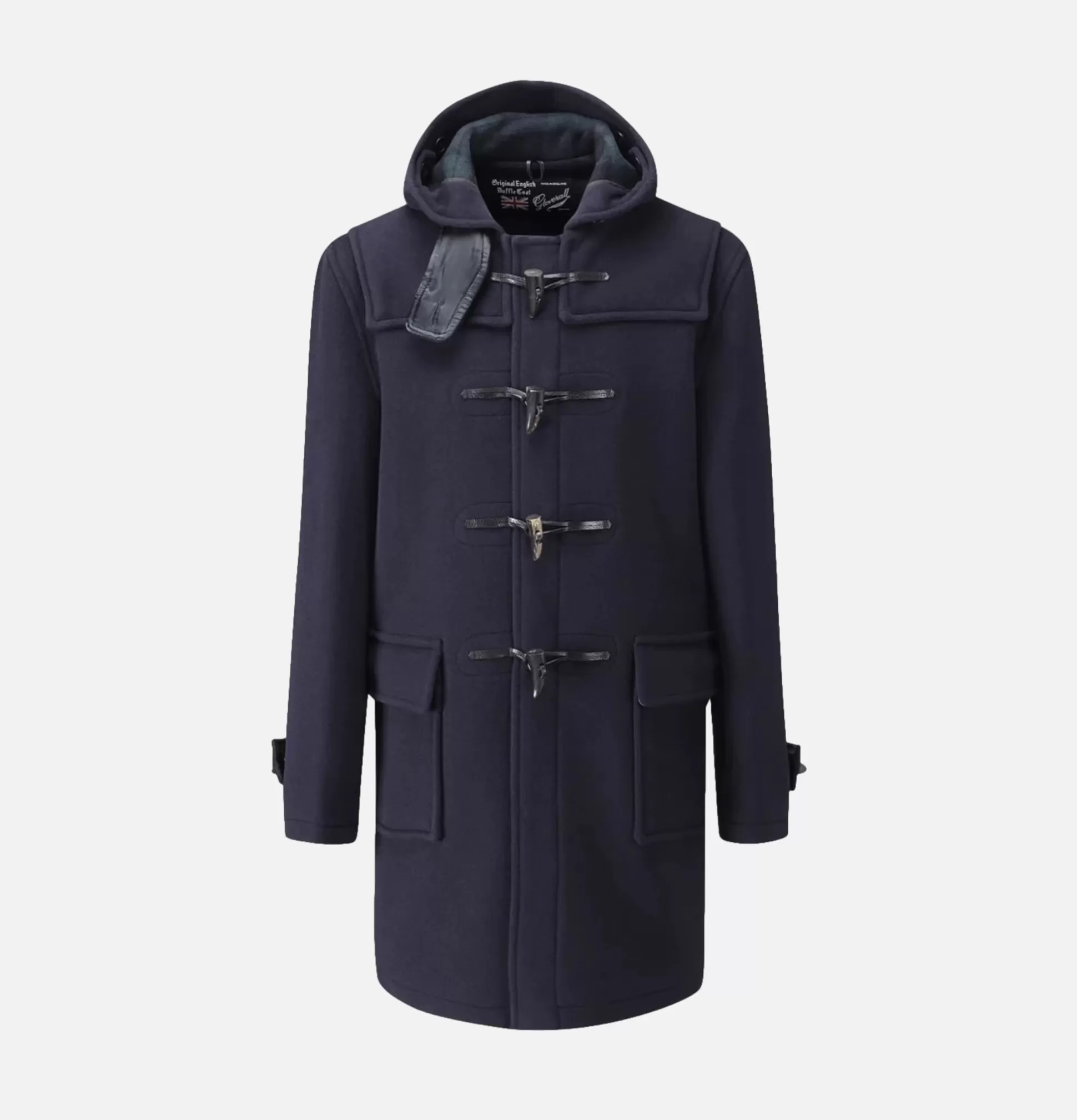 GLOVERALL Coats & Jackets<Morris Dufflecoat Navy Black Stewart