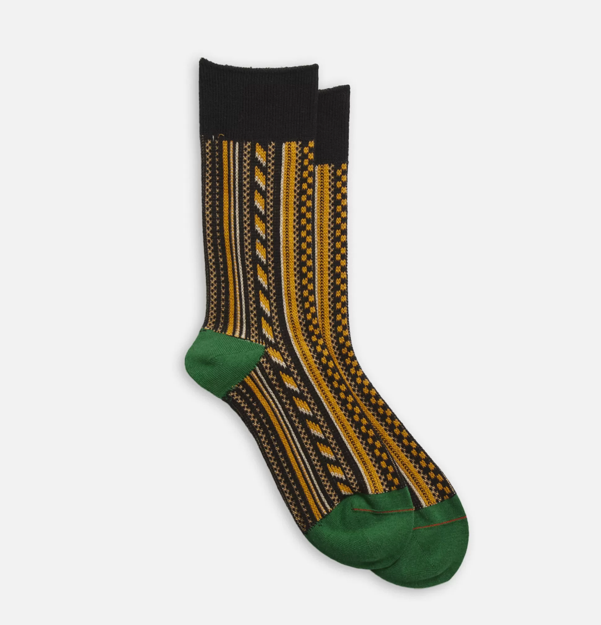 ROTOTO Socks<Multi Vertical Jaquard Socks