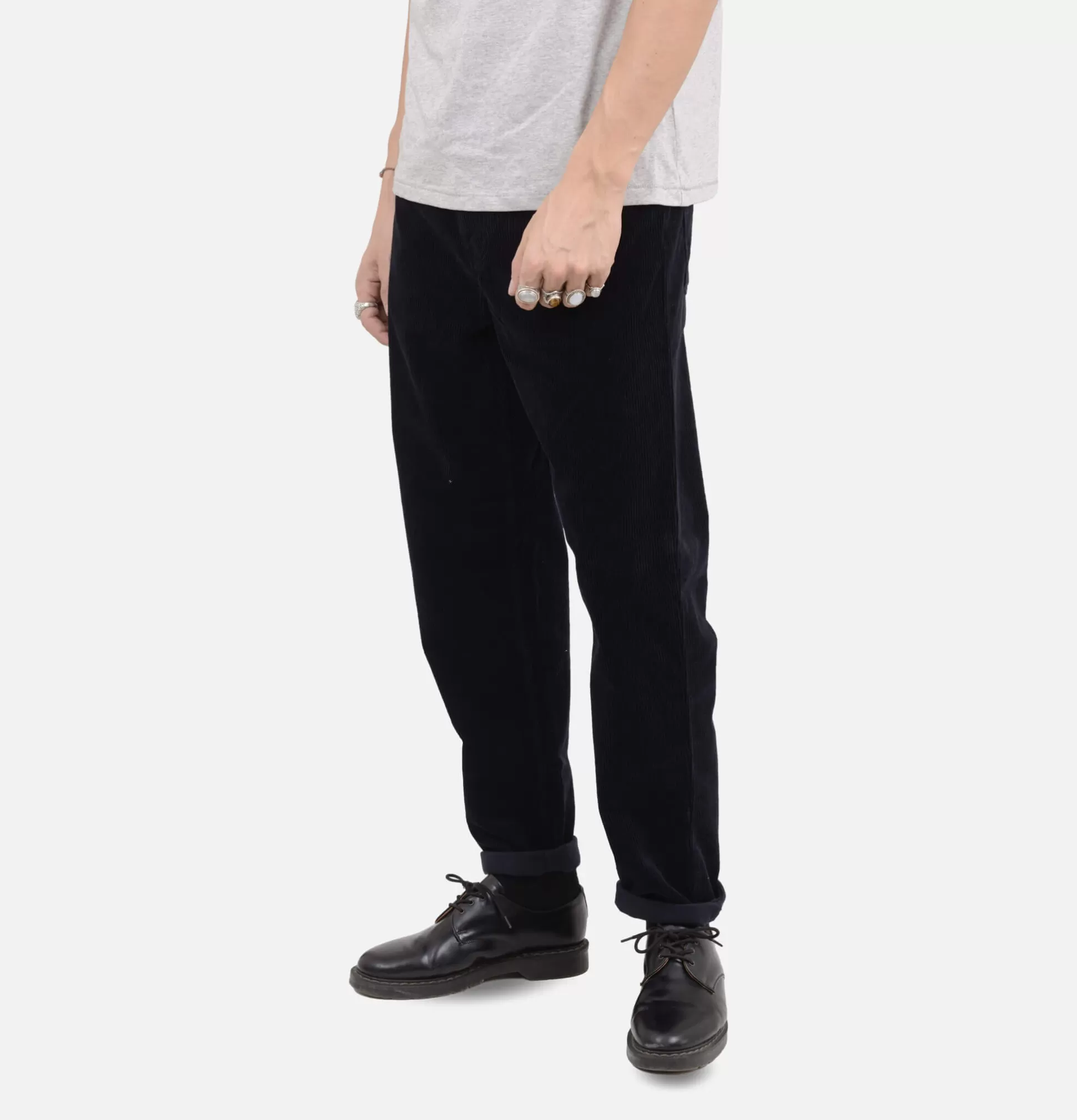 CARHARTT WIP Trousers<Newel Cord Pant Dark Navy