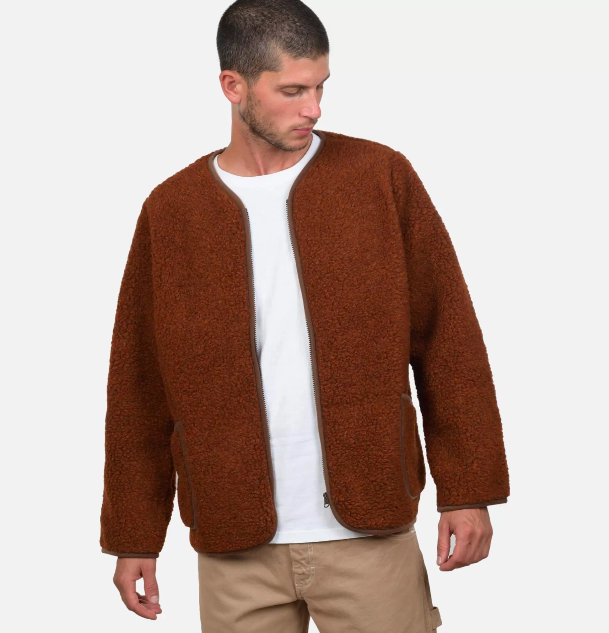 COLDBREAKER Sweatshirts & Fleeces<Nordeen Cardigan Cognac