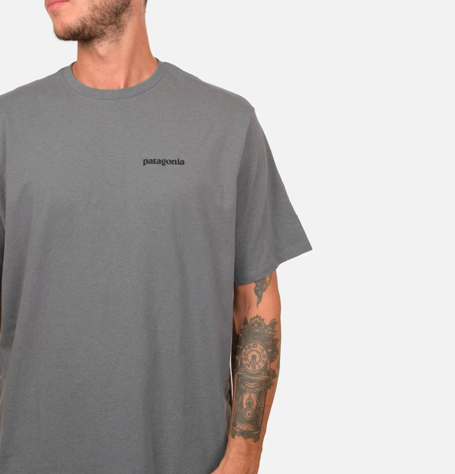 PATAGONIA T-Shirts<P6 Logo T-Shirt Plume Grey