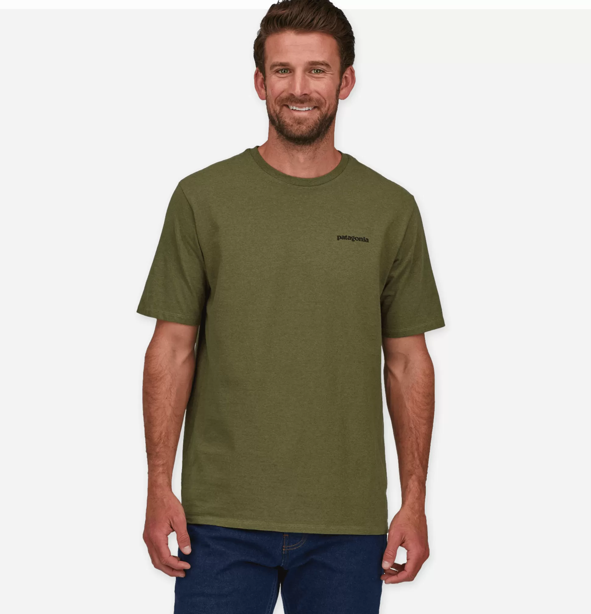 PATAGONIA T-Shirts<P6 Logo T-Shirt Wyoming Green