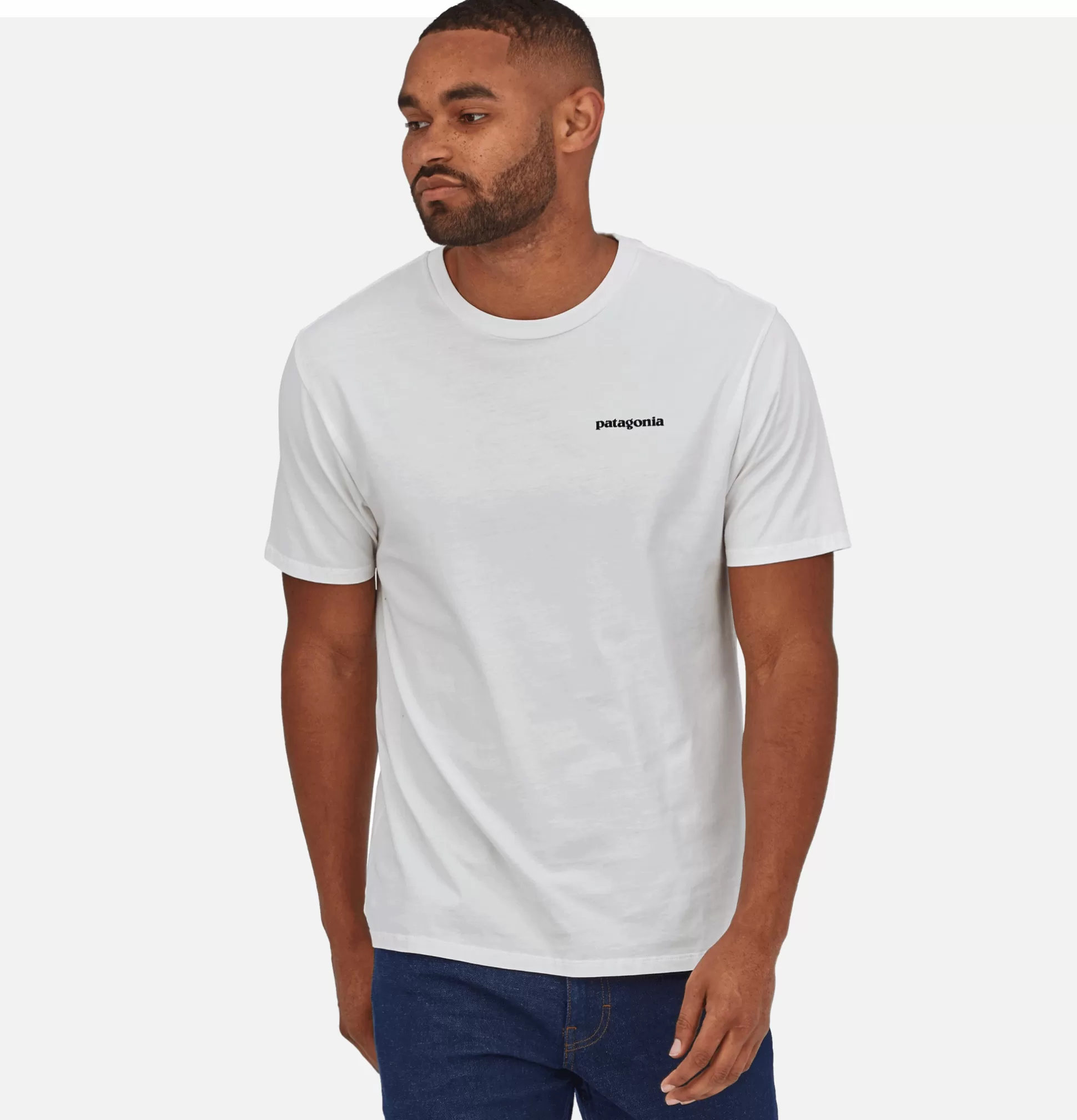 PATAGONIA T-Shirts<P6 Mission T-Shirt White