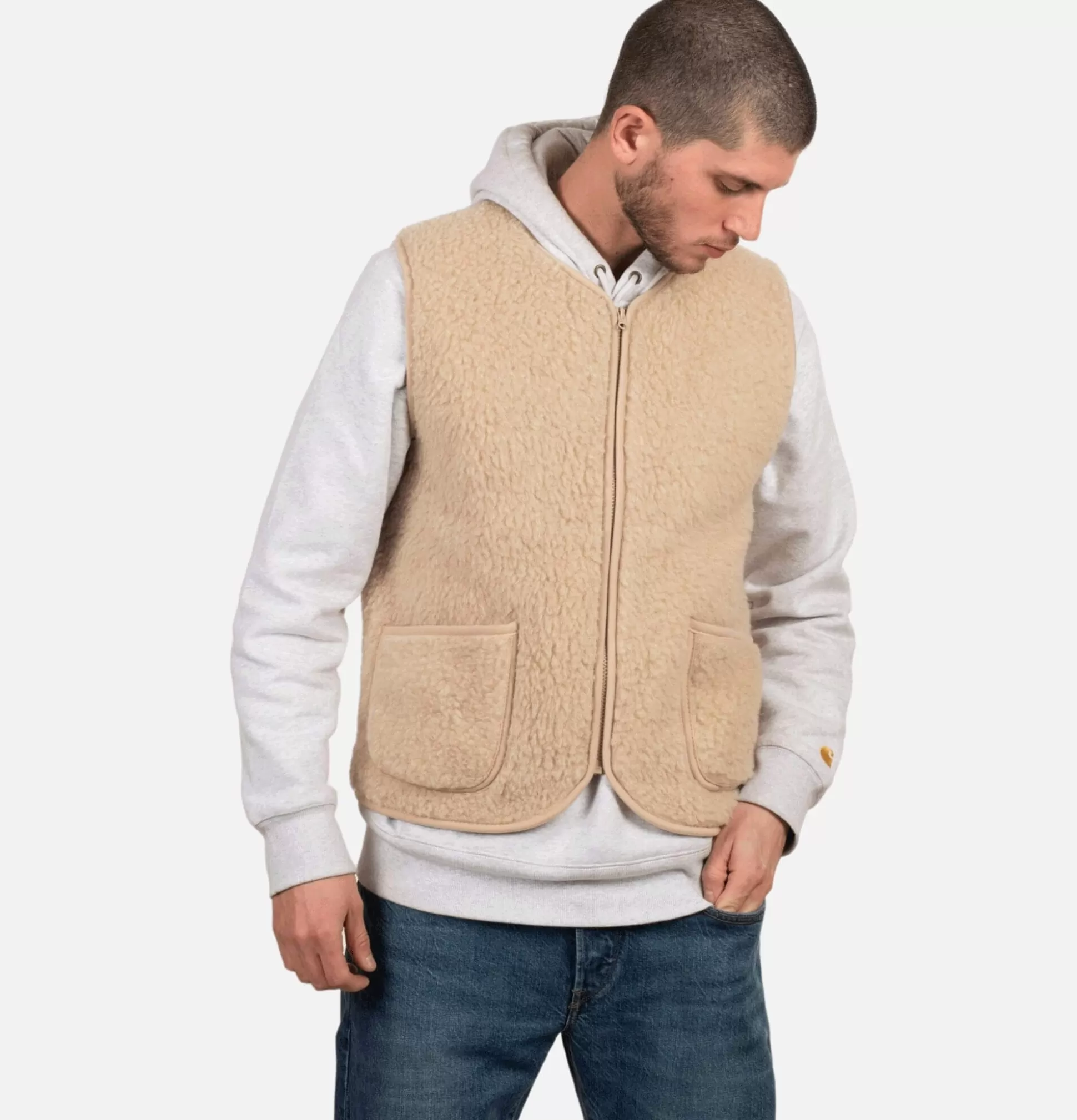 COLDBREAKER Sweatshirts & Fleeces<Pepitco Vest Beige