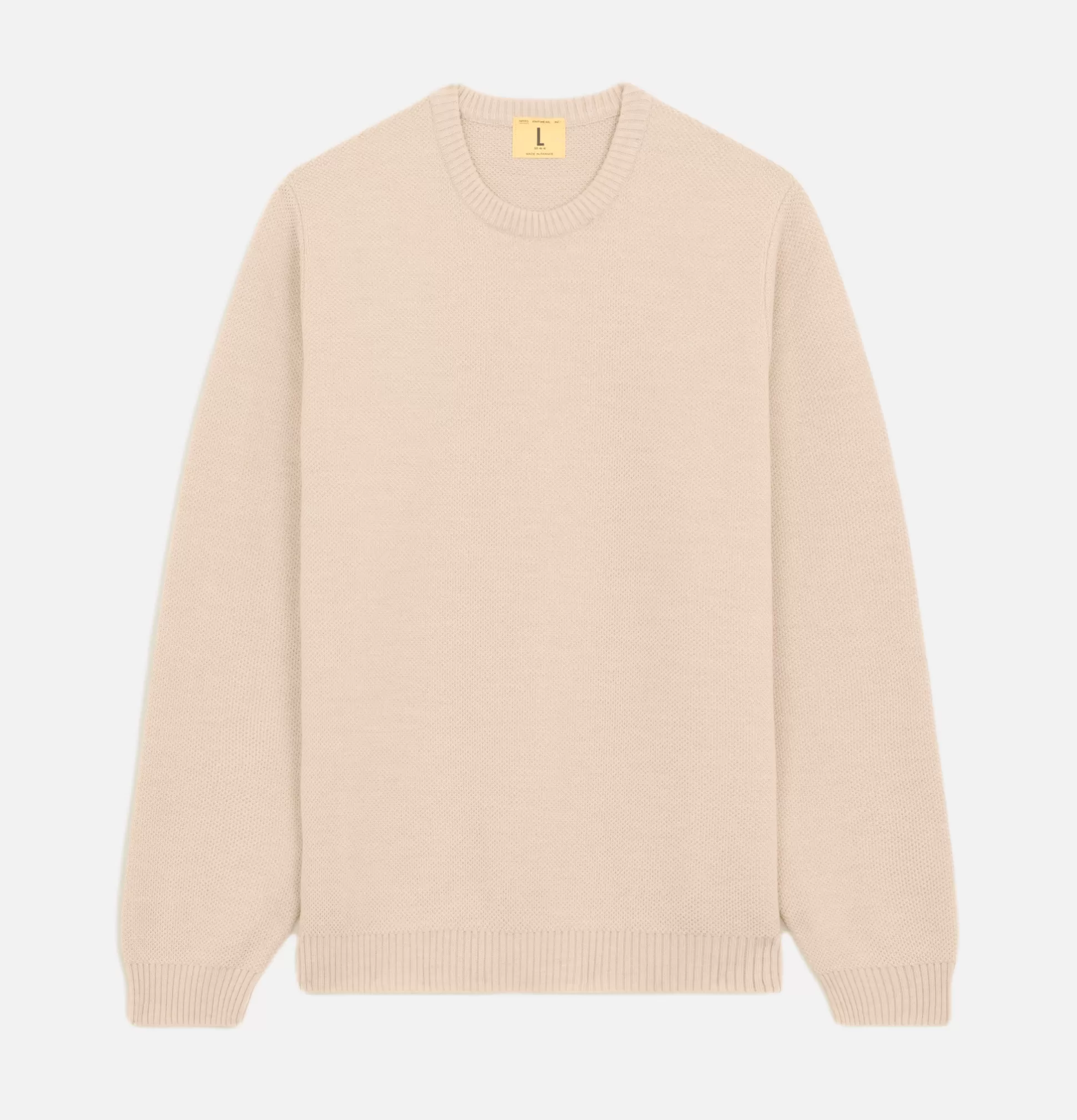 NITTO KNITWEAR Knitwear<Pull Youri Col Rond Natural