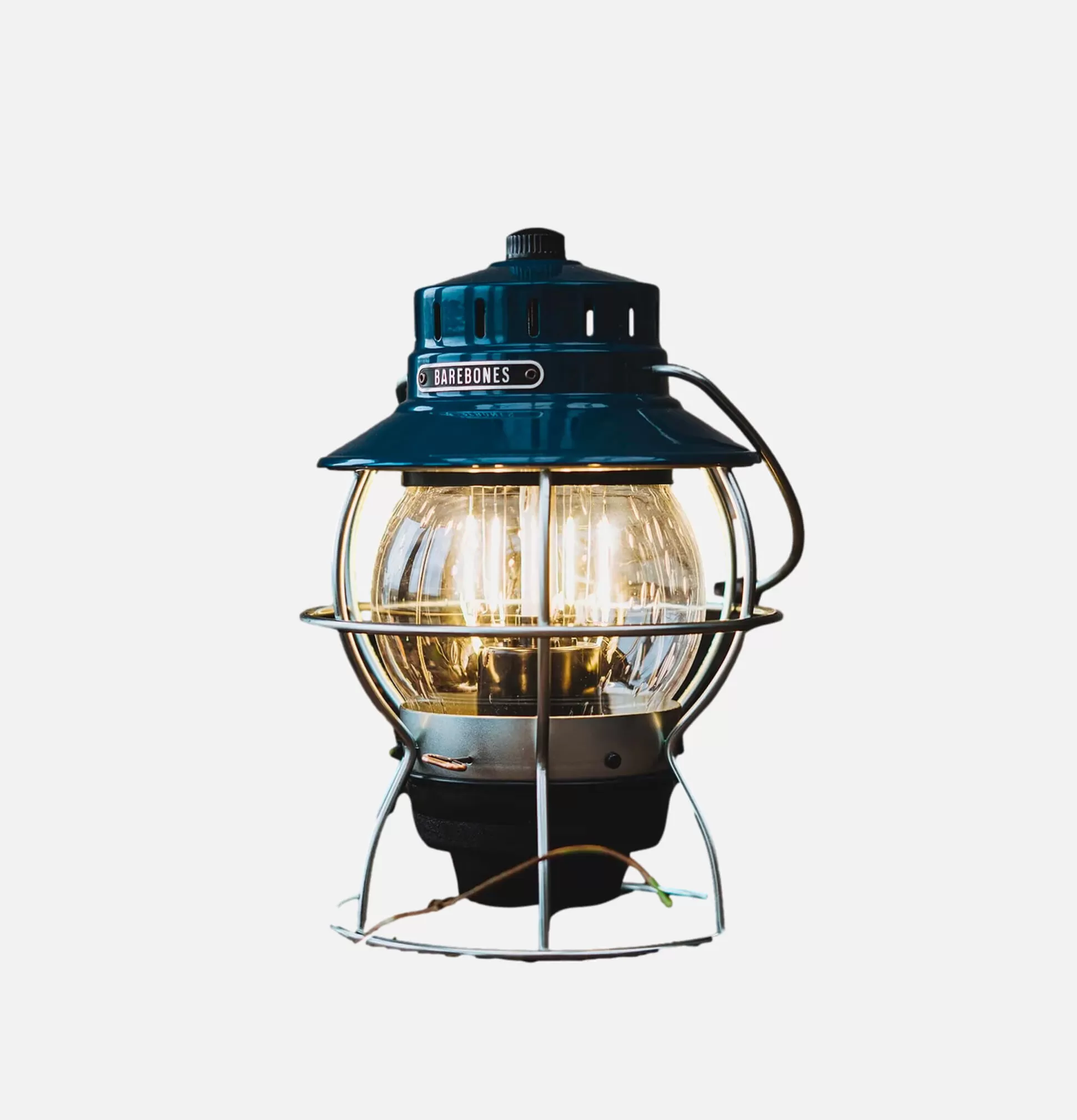 BAREBONES Outdoor<Railroad Lantern Ocean Blue