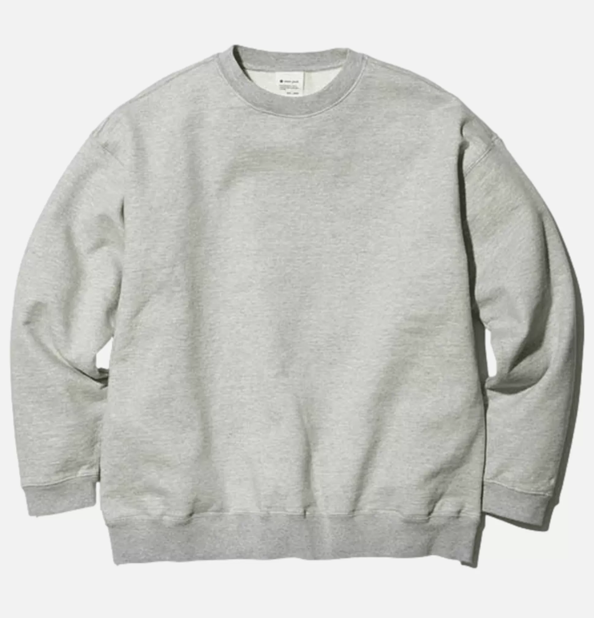 SNOW PEAK Sweatshirts & Fleeces<Recycled Cotton Sweat Crewneck Grey