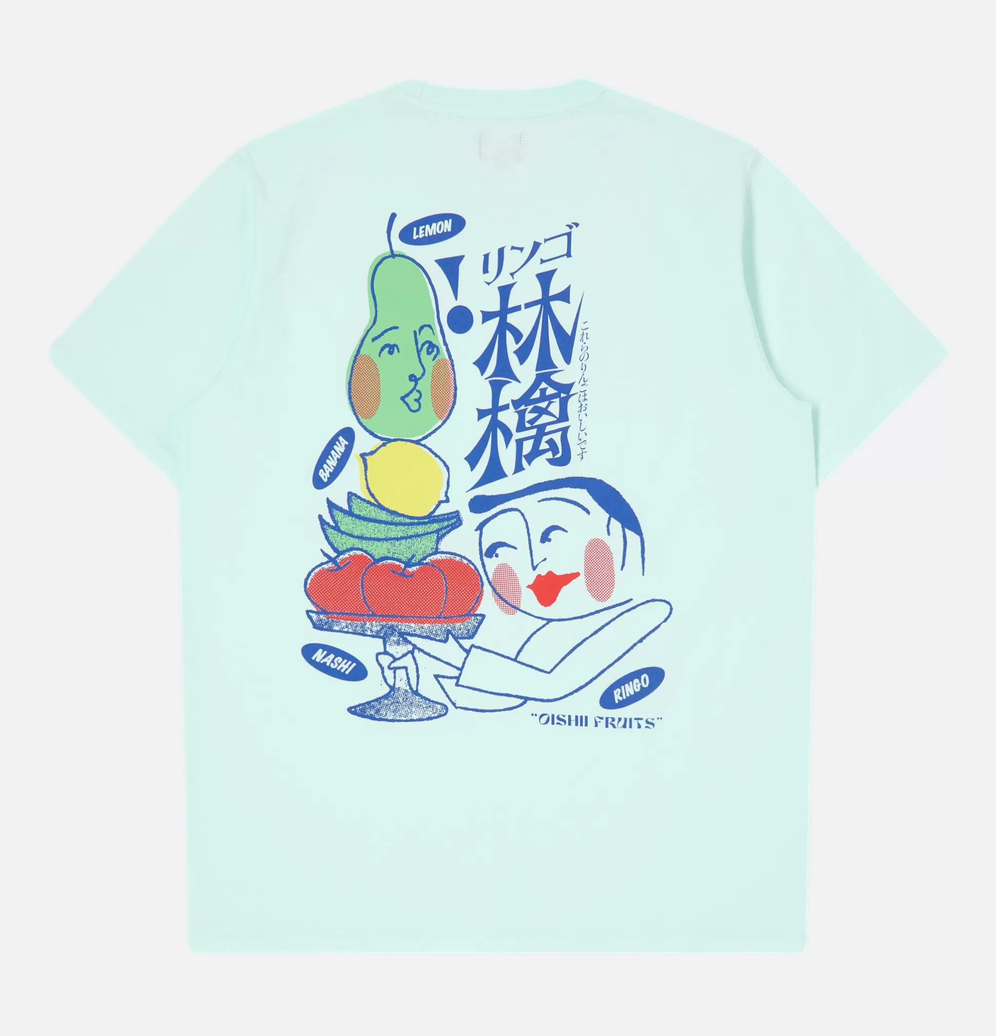 EDWIN T-Shirts<Ringo Oishii T-Shirt Aqua