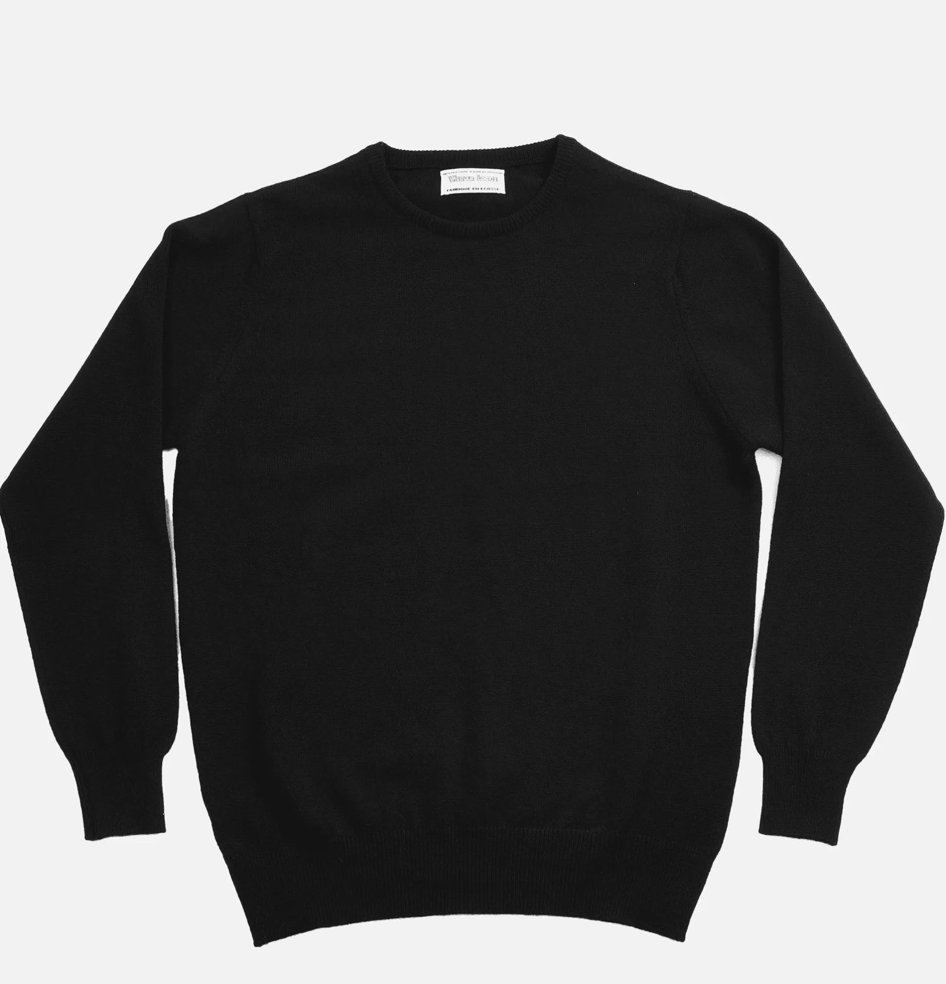 WILLIAM LOCKIE Knitwear<Round Neck Pullover Black