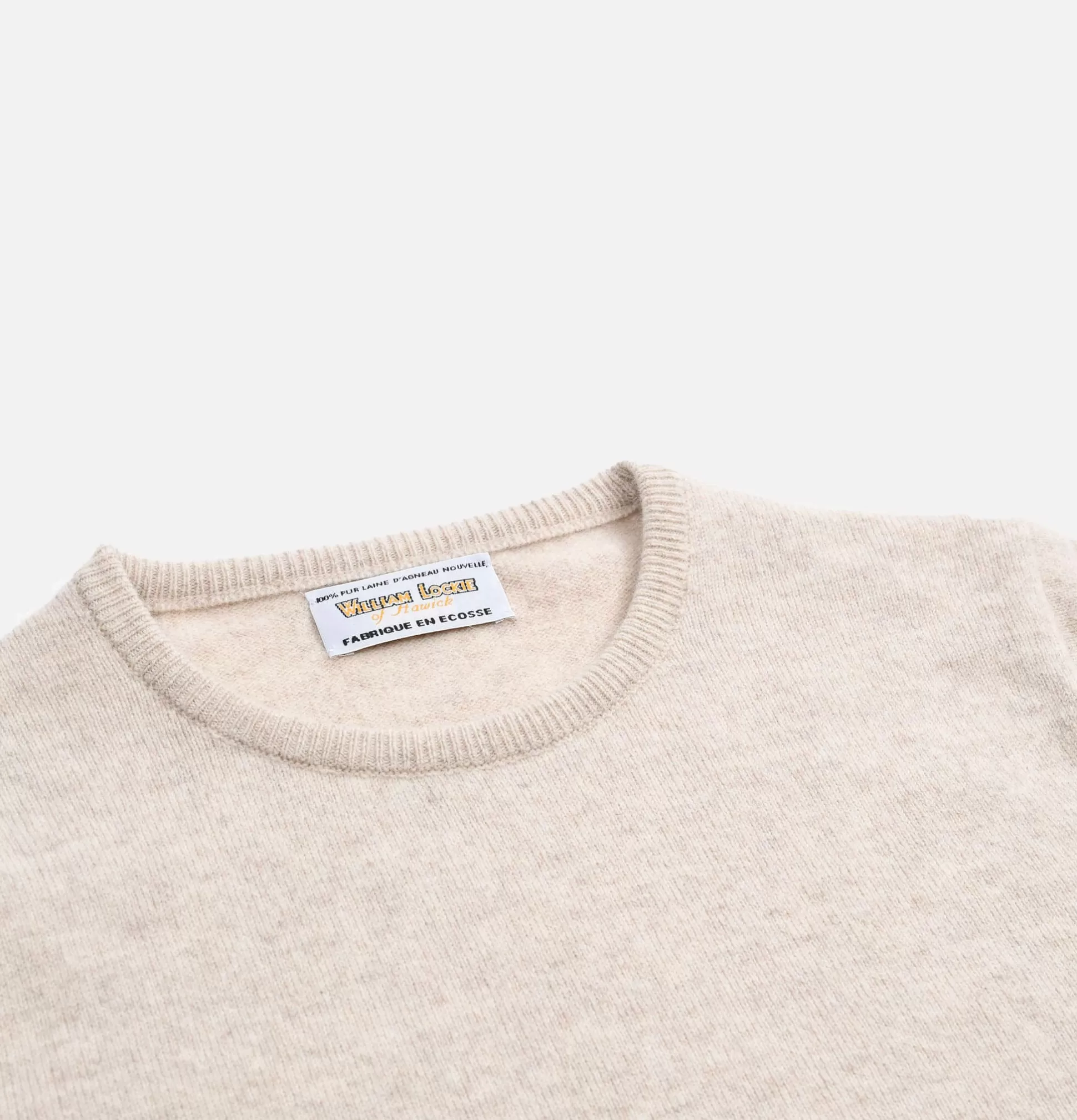 WILLIAM LOCKIE Knitwear<Round Neck Pullover Linen