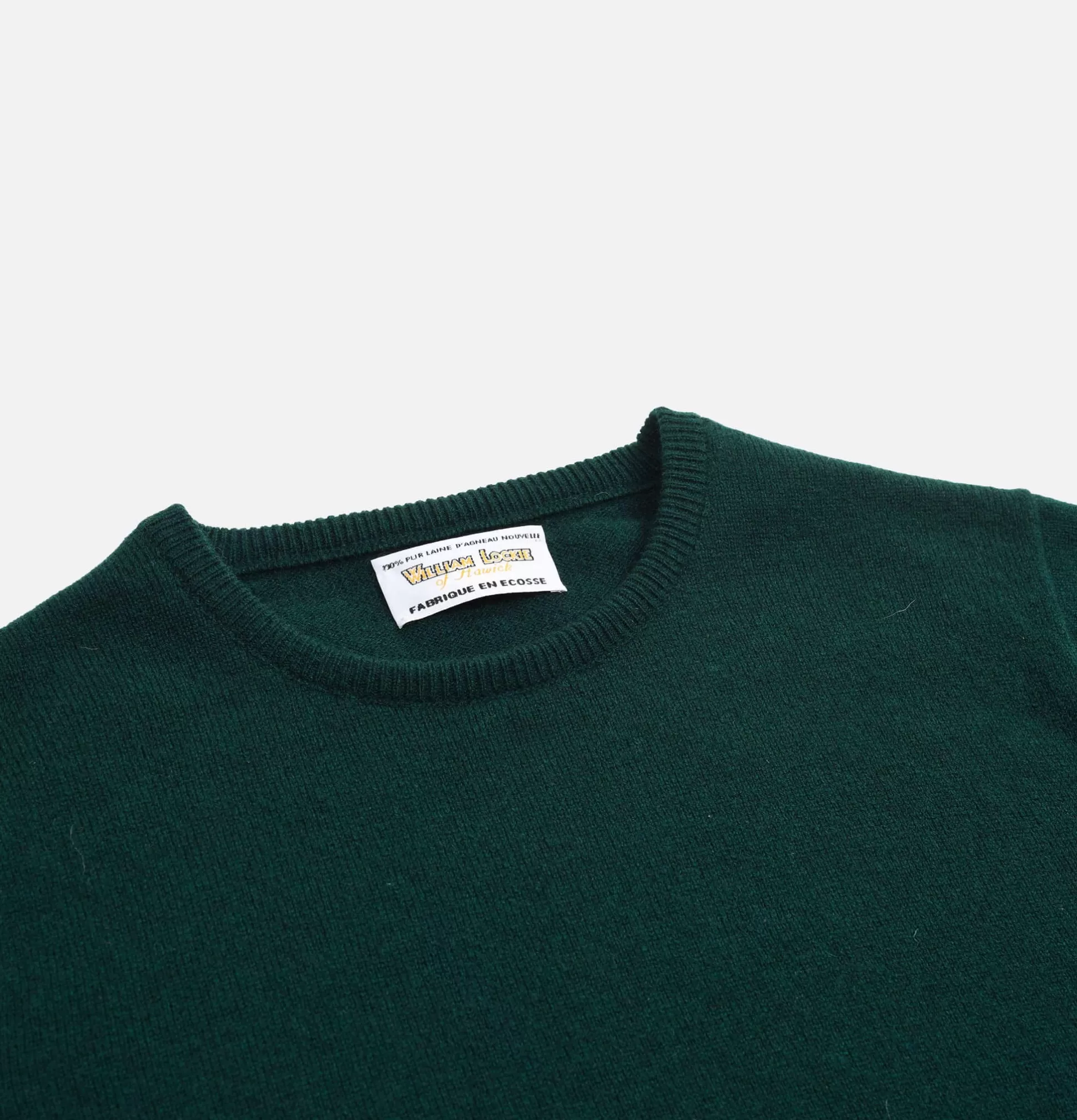 WILLIAM LOCKIE Knitwear<Round Neck Pullover Tartan Green