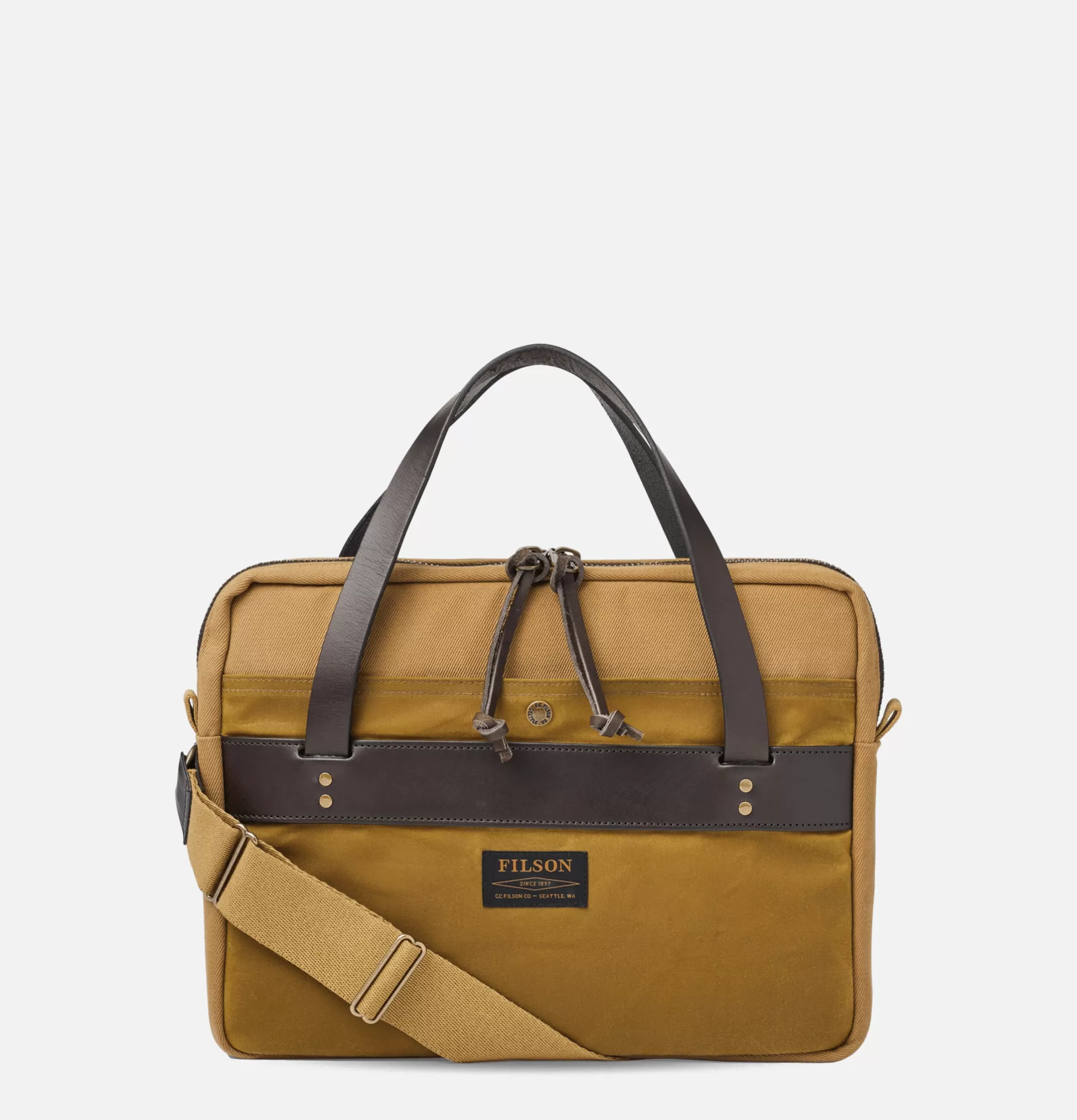 FILSON Shoulder Bags<Rugged Compact Briefcase Tan