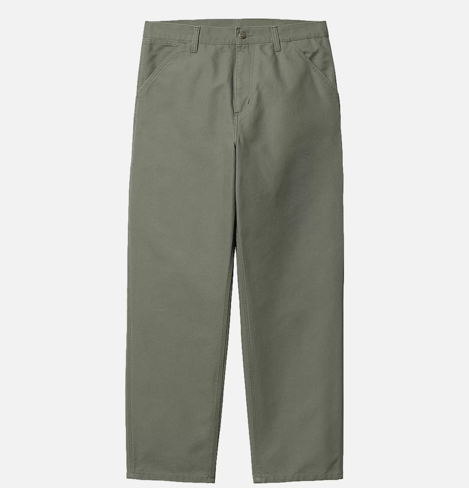 CARHARTT WIP Chinos<Single Knee Pant Smoke Green