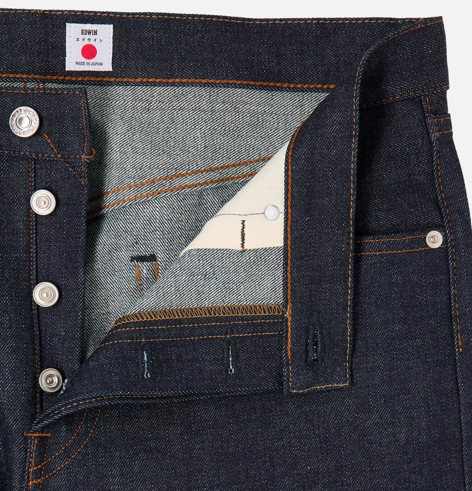 EDWIN Jeans<Slim Tapered Kurabo Blue Unwash