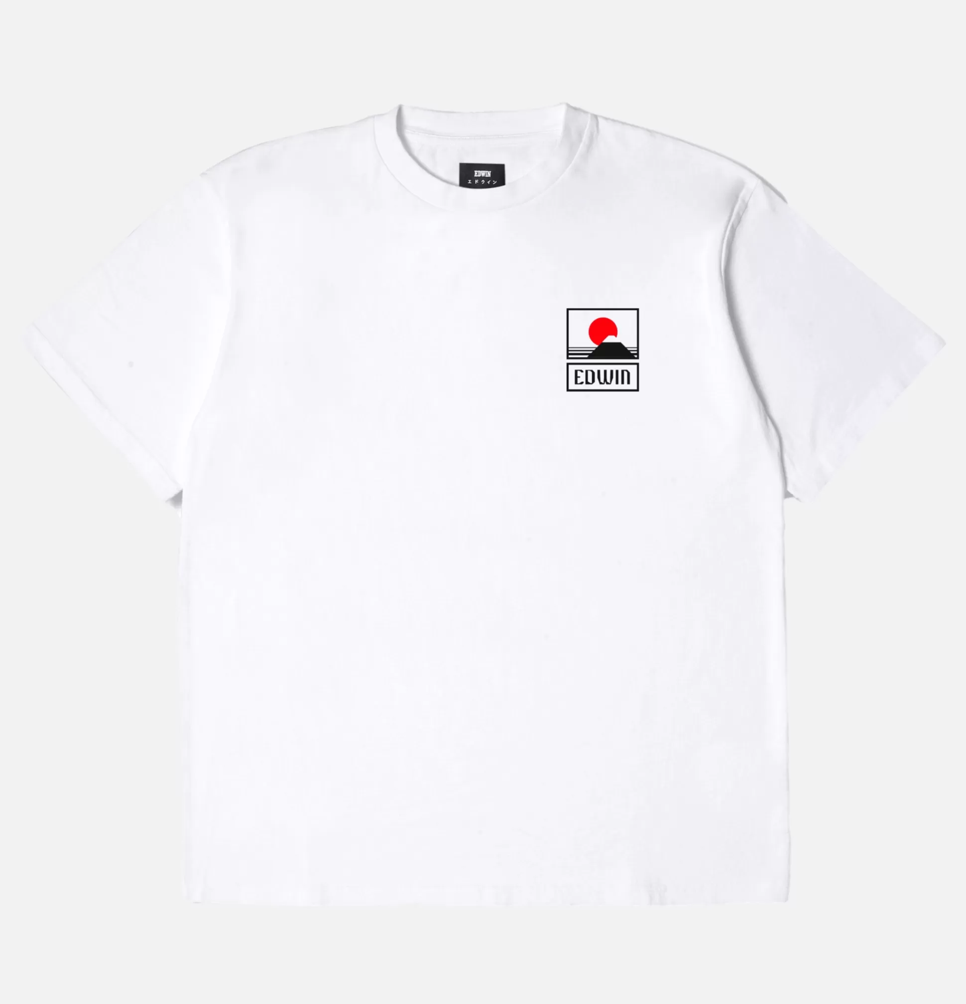 EDWIN T-Shirts<Sunset On Mt Fuji Tee White