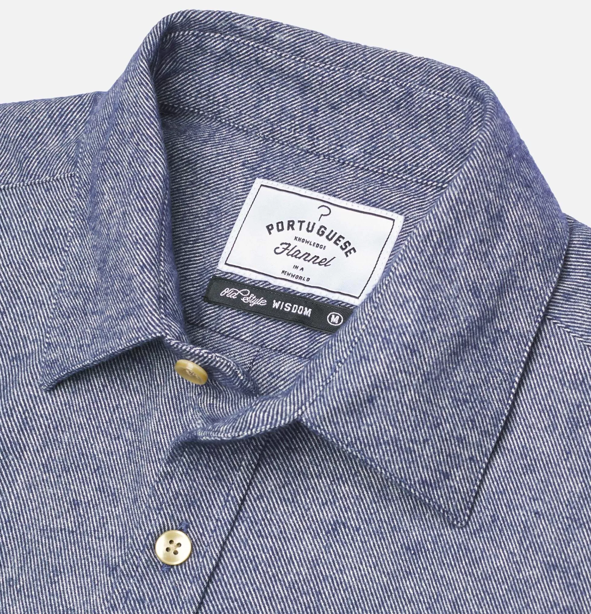 PORTUGUESE FLANNEL Shirts & Polos<Teca Shirt Indigo