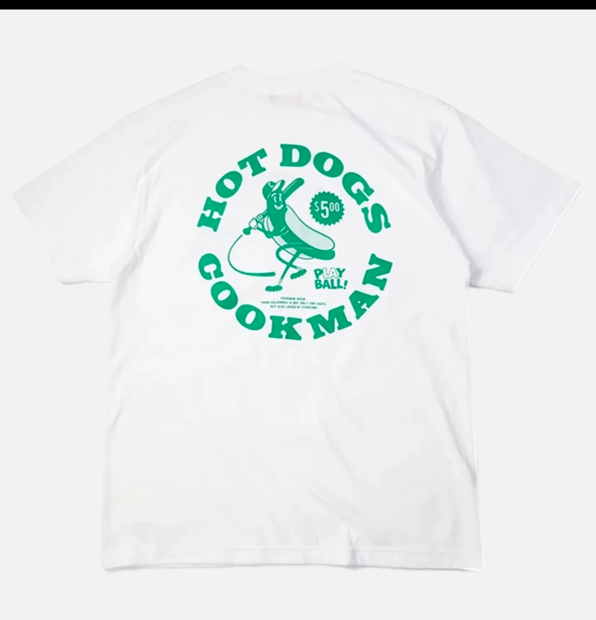 COOKMAN T-Shirts<Tee Shirt Hot Dog Hitter White