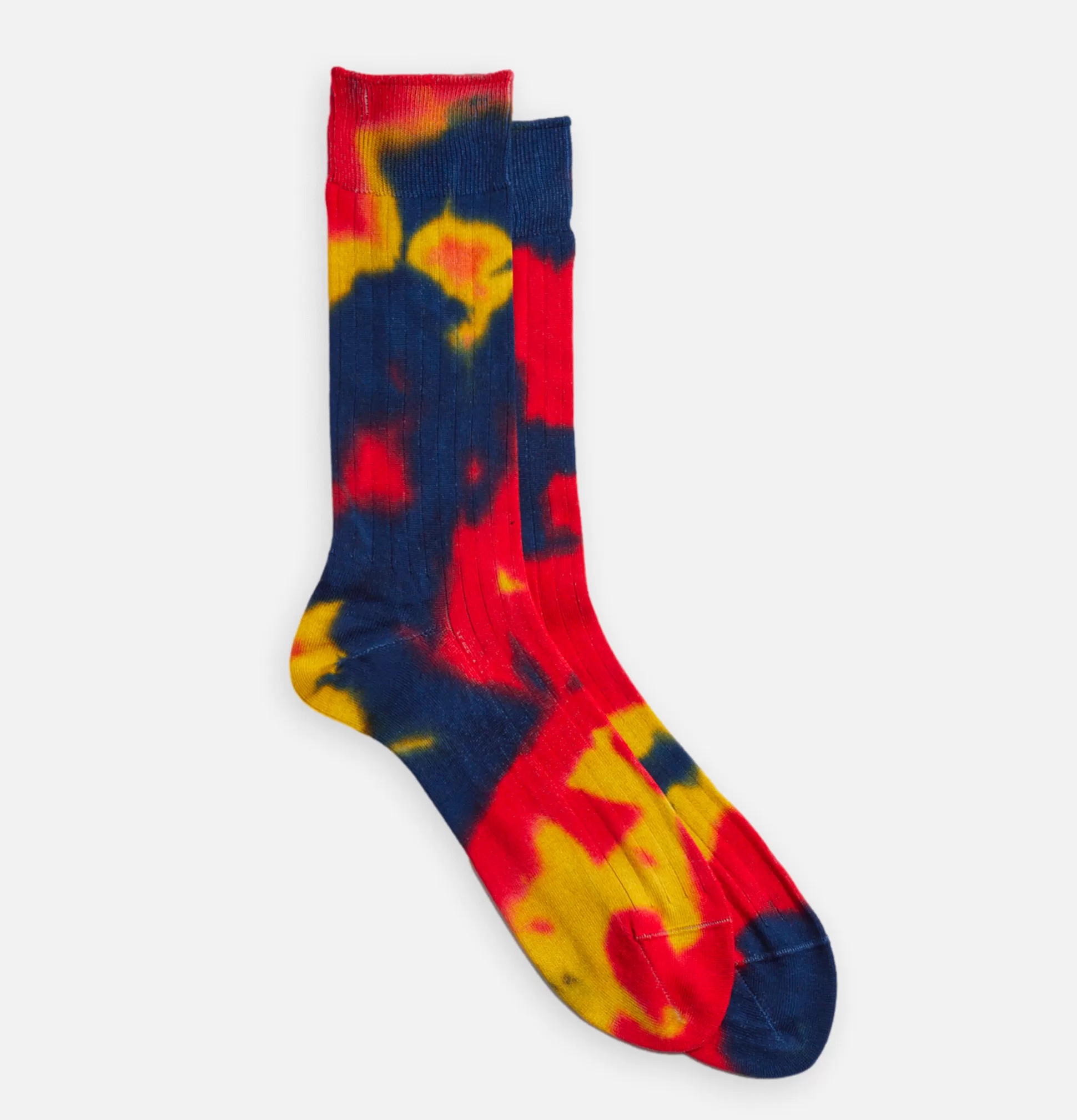 ROTOTO Socks<Tie Dye Formal Socks Red