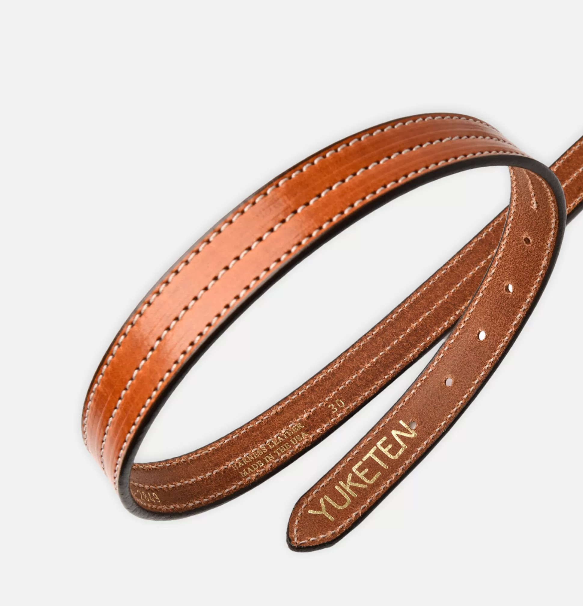 YUKETEN Belts<Triple Stitched Belt Havana