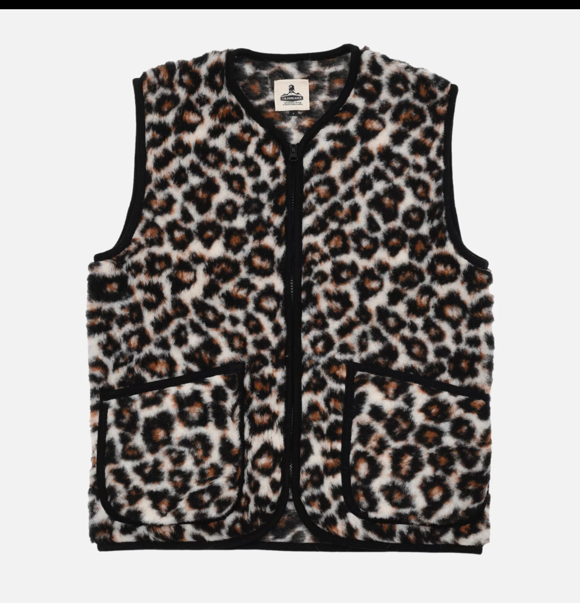 COLDBREAKER Sweatshirts & Fleeces<Vest Pepitco Leopard