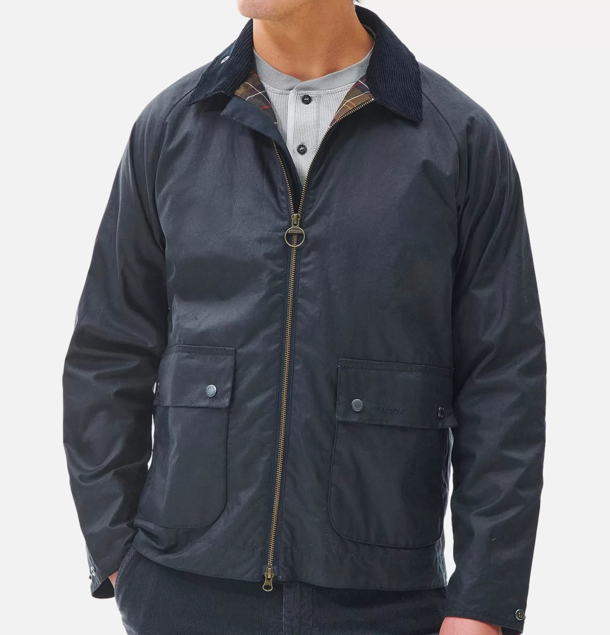 BARBOUR Sweatshirts & Fleeces<Veste Short Bedale Wax Navy