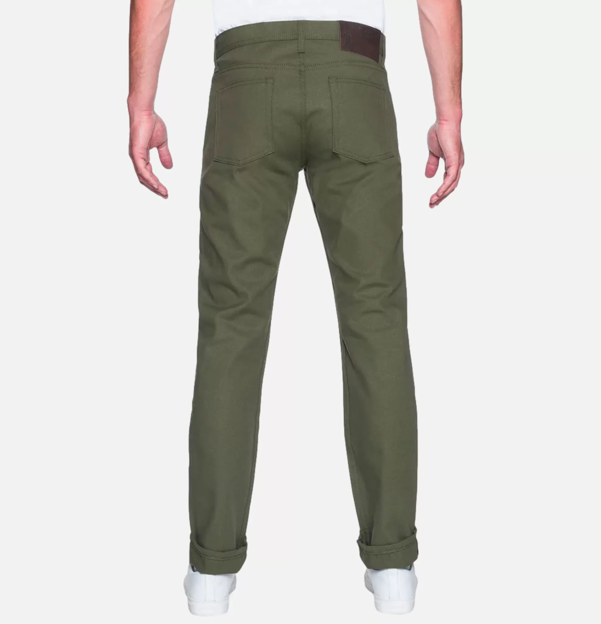 NAKED & FAMOUS Jeans<Weird Guy Army Green Duck Sel