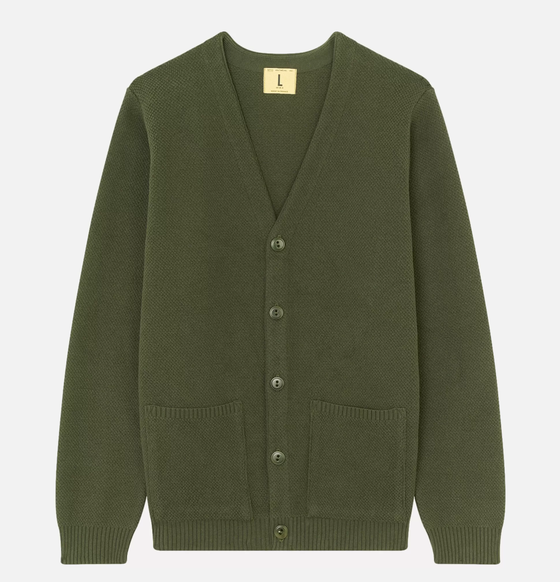 NITTO KNITWEAR Knitwear<Youri Cardigan Coton Green