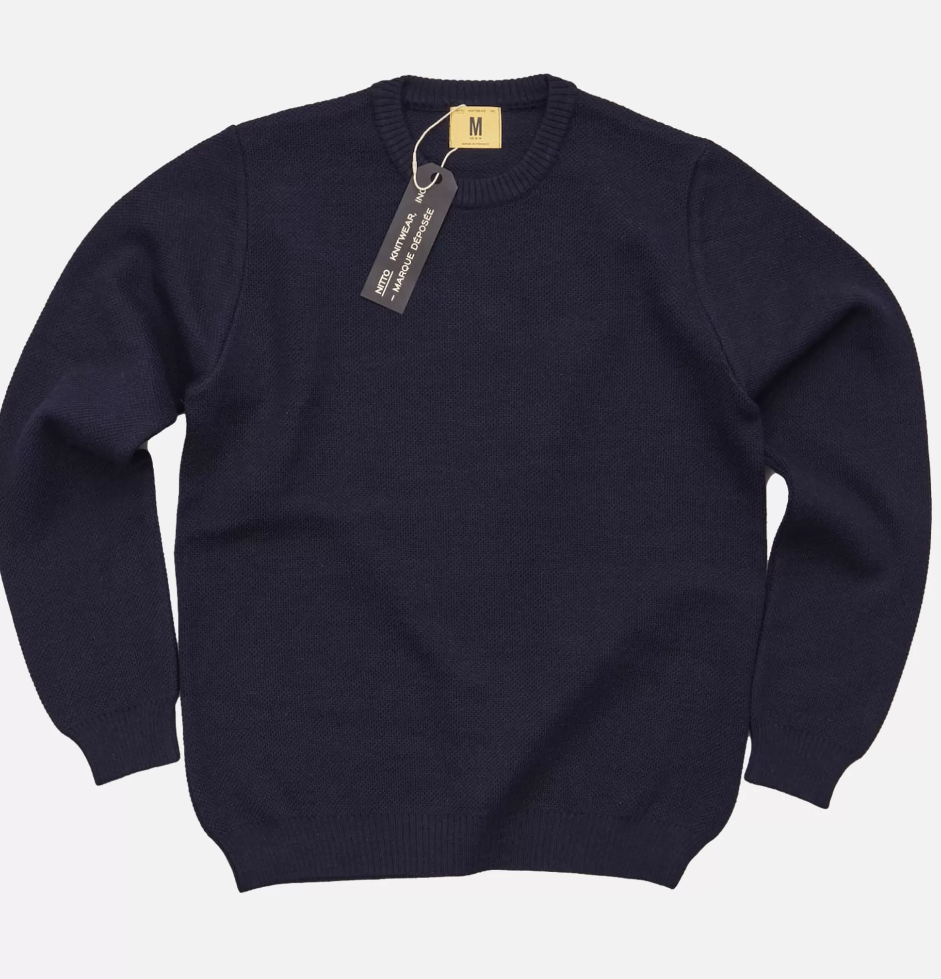 NITTO KNITWEAR Knitwear<Youri Navy Wool Knit