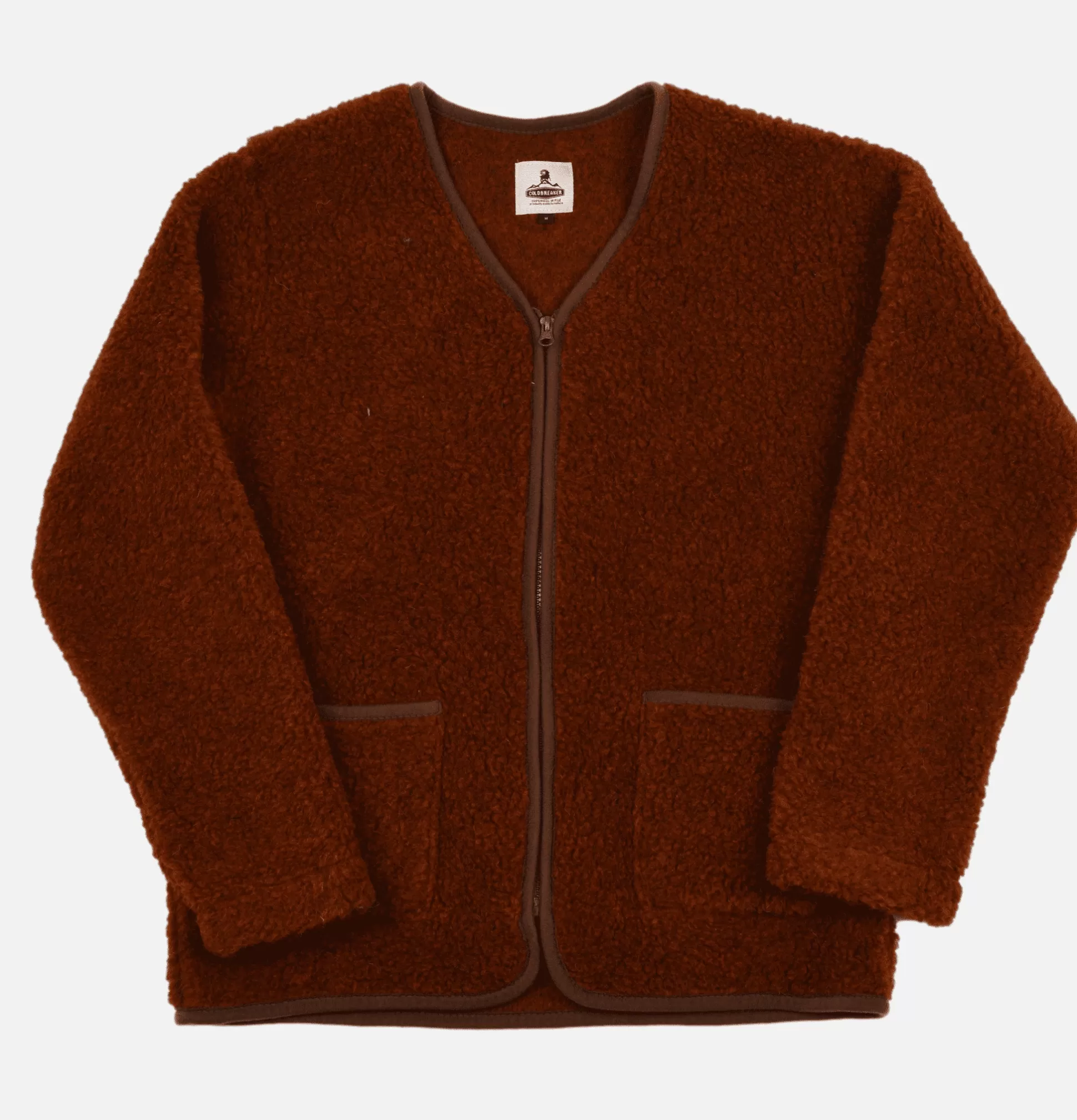 COLDBREAKER Sweatshirts & Fleeces<Zip Up Vee Cardigan Cognac