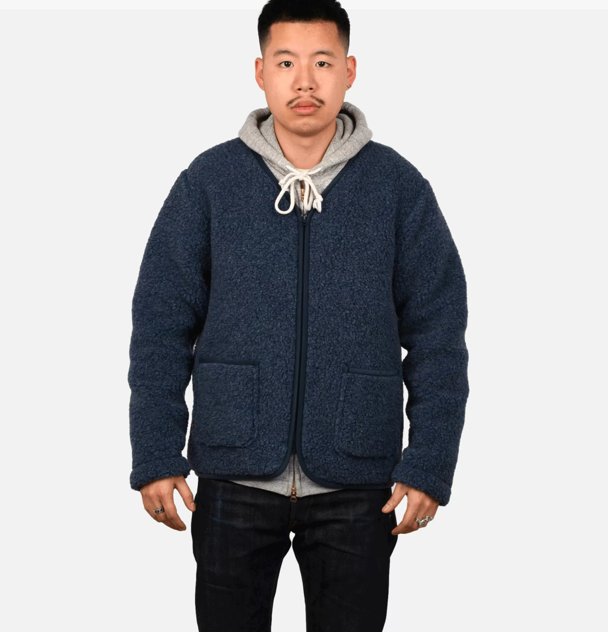 COLDBREAKER Sweatshirts & Fleeces<Zip Up Vee Cardigan Darkblue