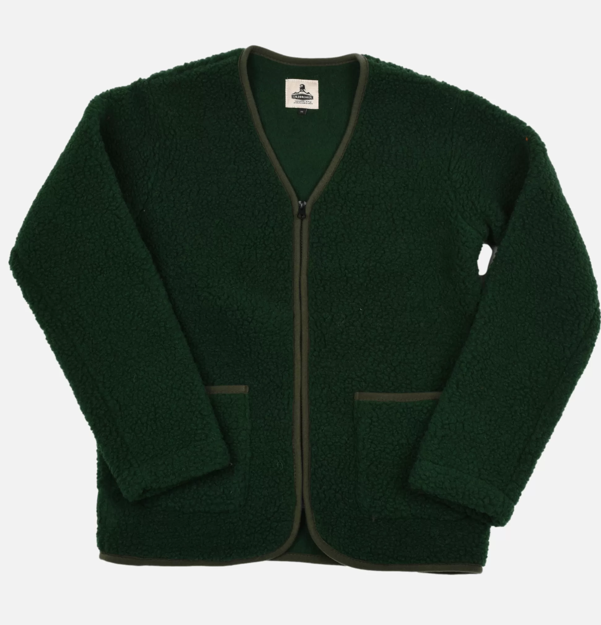 COLDBREAKER Sweatshirts & Fleeces<Zip Up Vee Cardigan Green