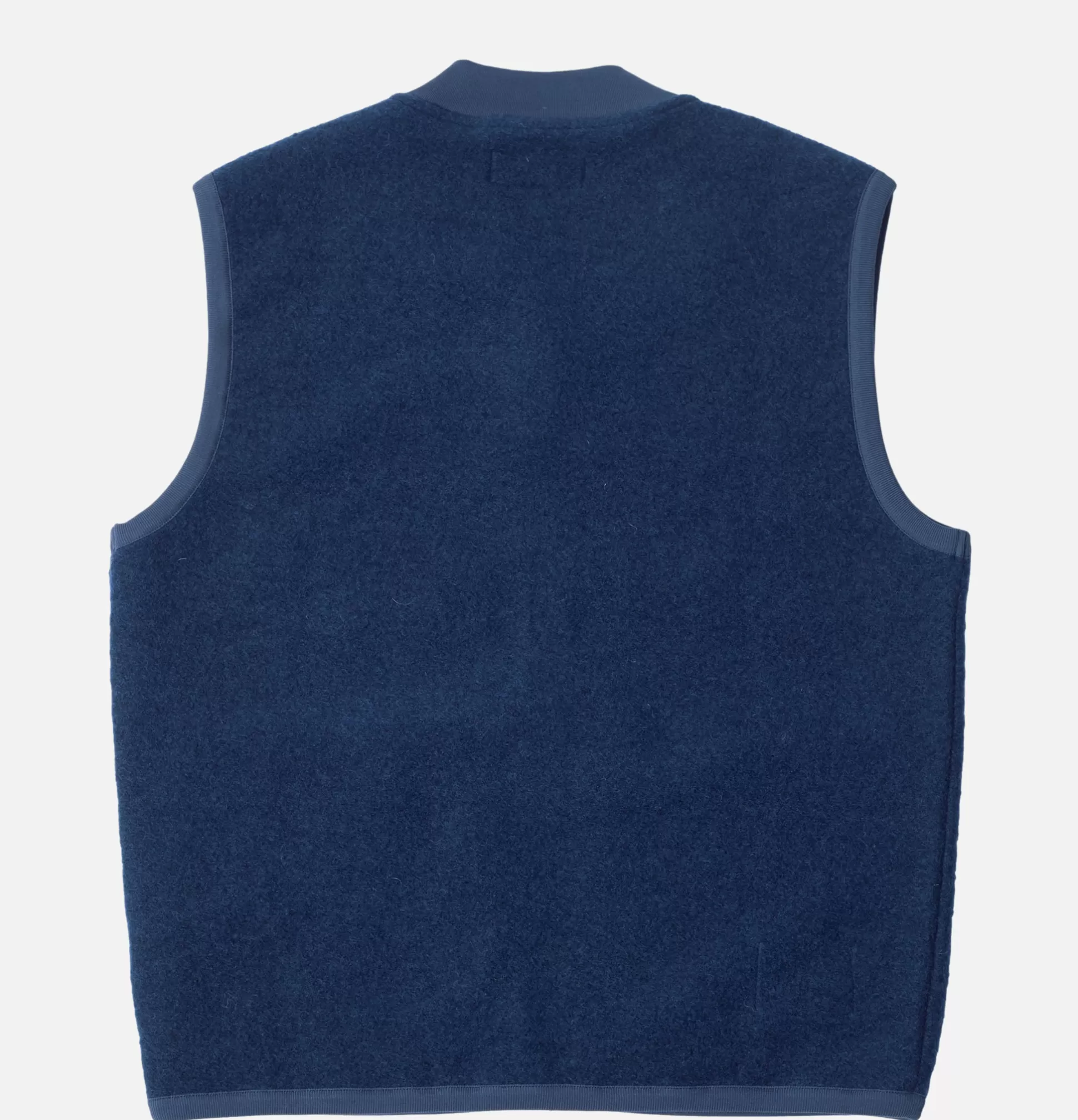 UNIVERSAL WORKS Knitwear<Zip Waistcoat Wool Indigo