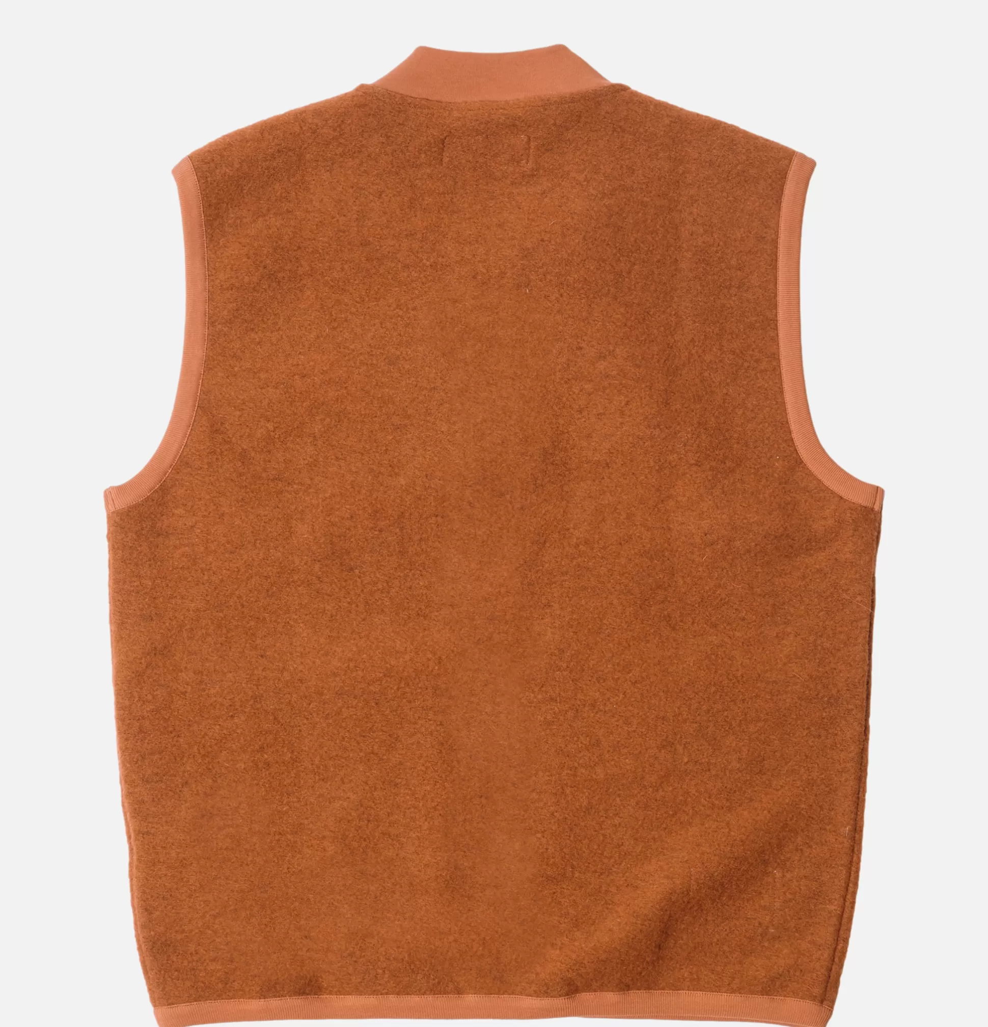 UNIVERSAL WORKS Knitwear<Zip Waistcoat Wool Orange